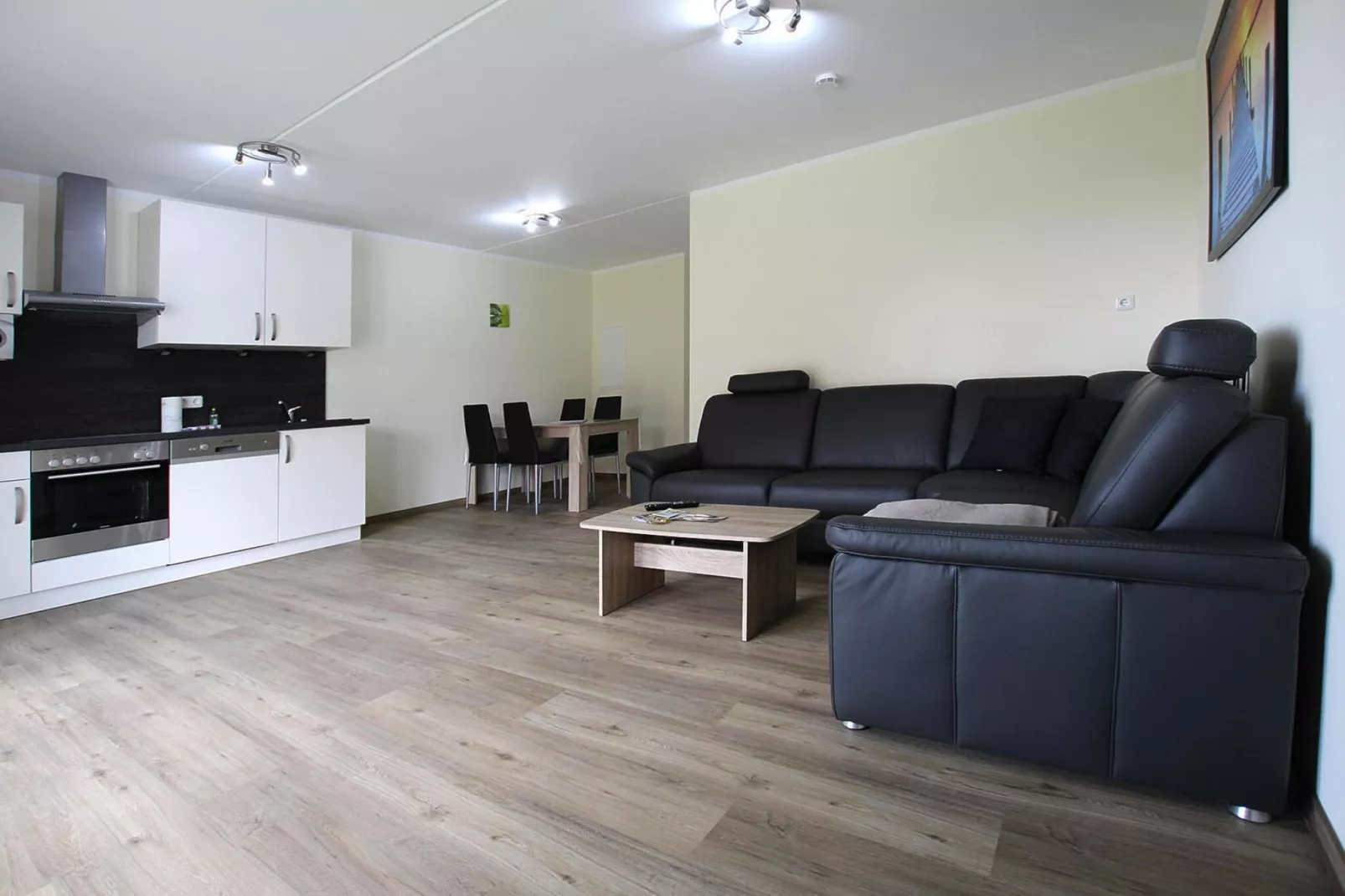 Apartment Hafenflair / Haus 3 EG-Wohnung 9 2 und 2 Personen-Woonkamer