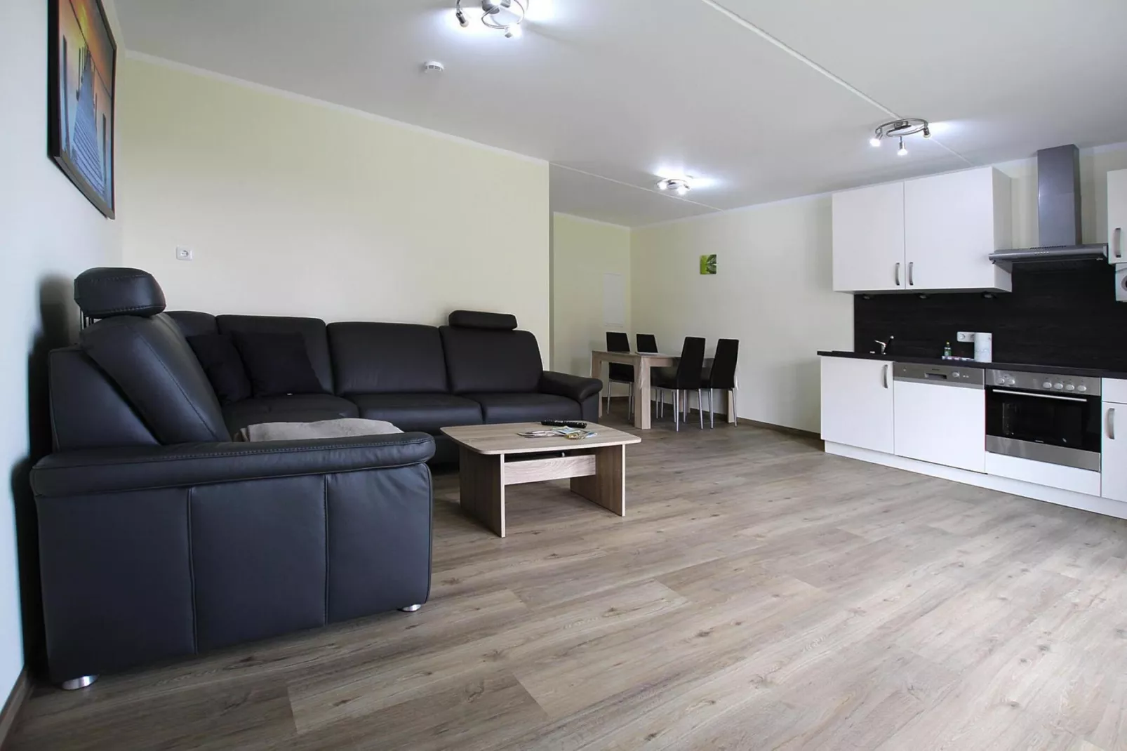 Apartment Hafenflair / Haus 3 EG-Wohnung 9 2 und 2 Personen-Woonkamer