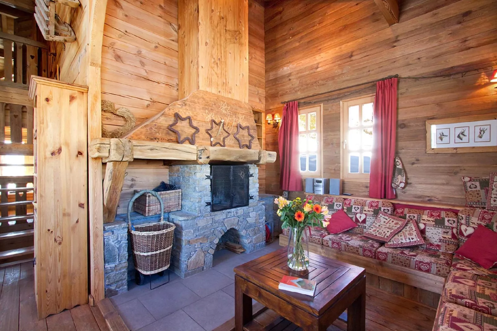 Chalet Mélusine-Woonkamer