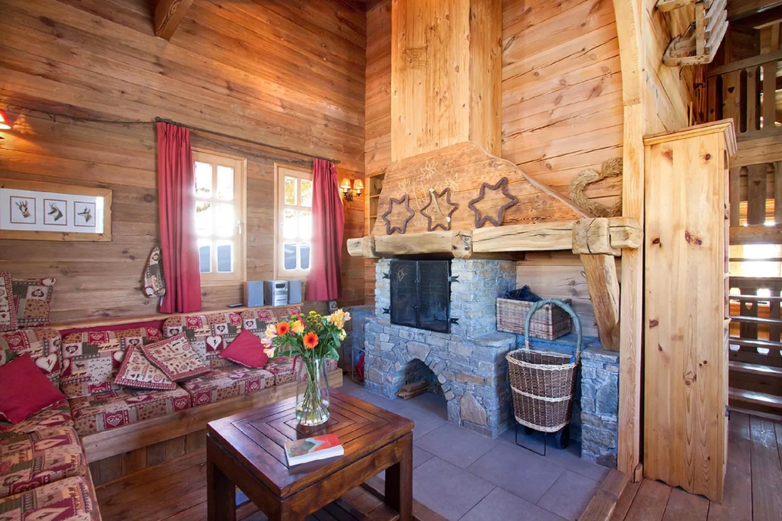Chalet Mélusine-Woonkamer