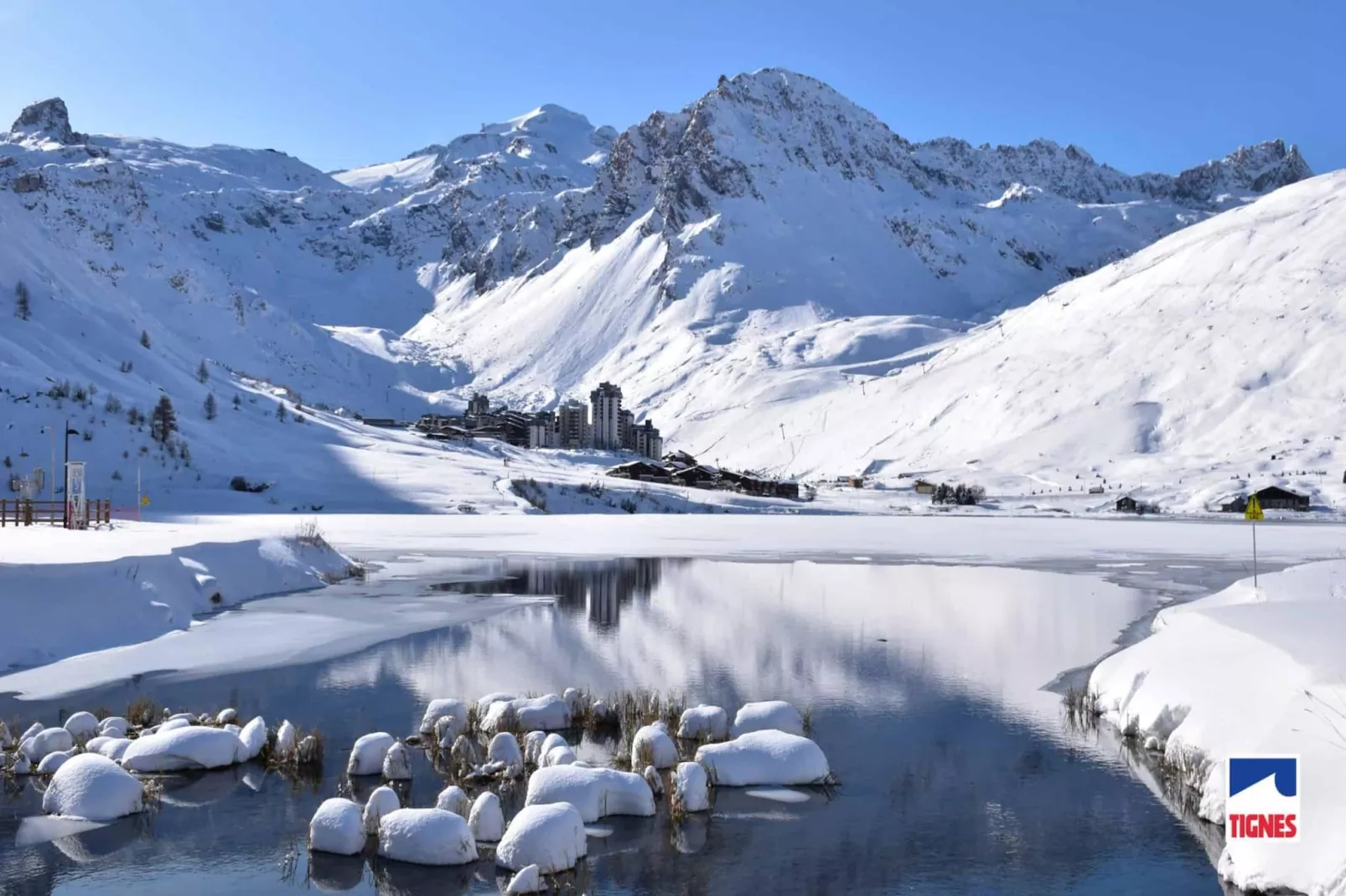 Chalet Mélusine-Gebied winter 5km