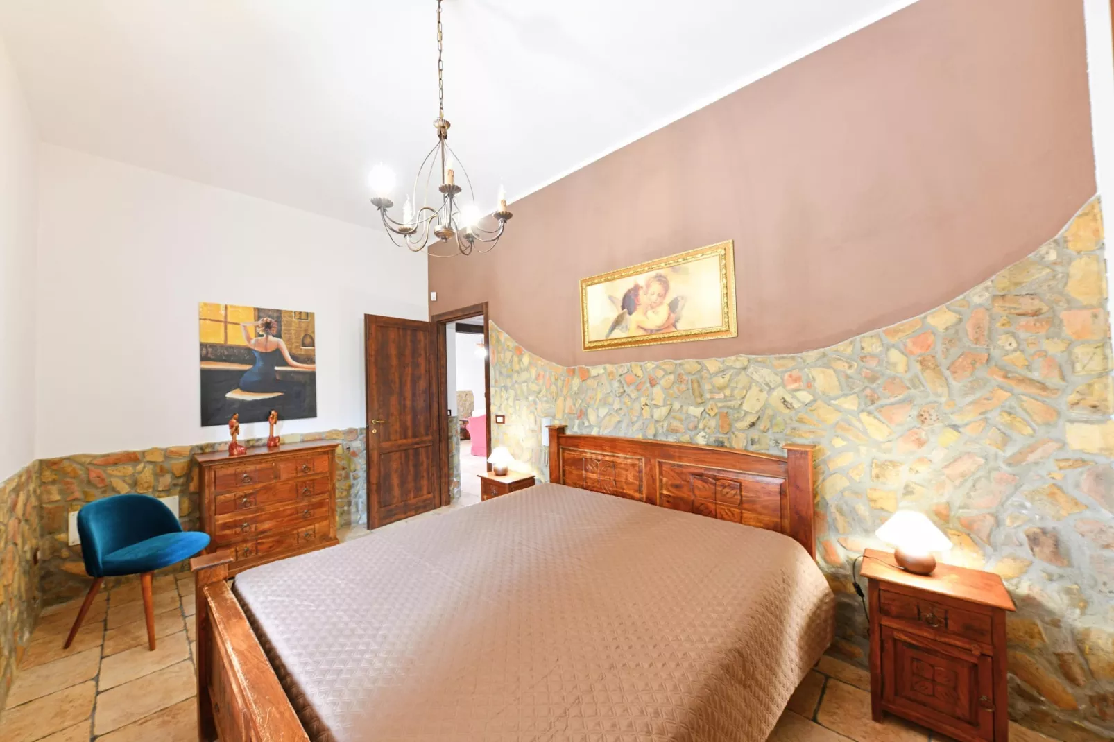 Villa Parisi mit Privatpool Siracusa-Slaapkamer