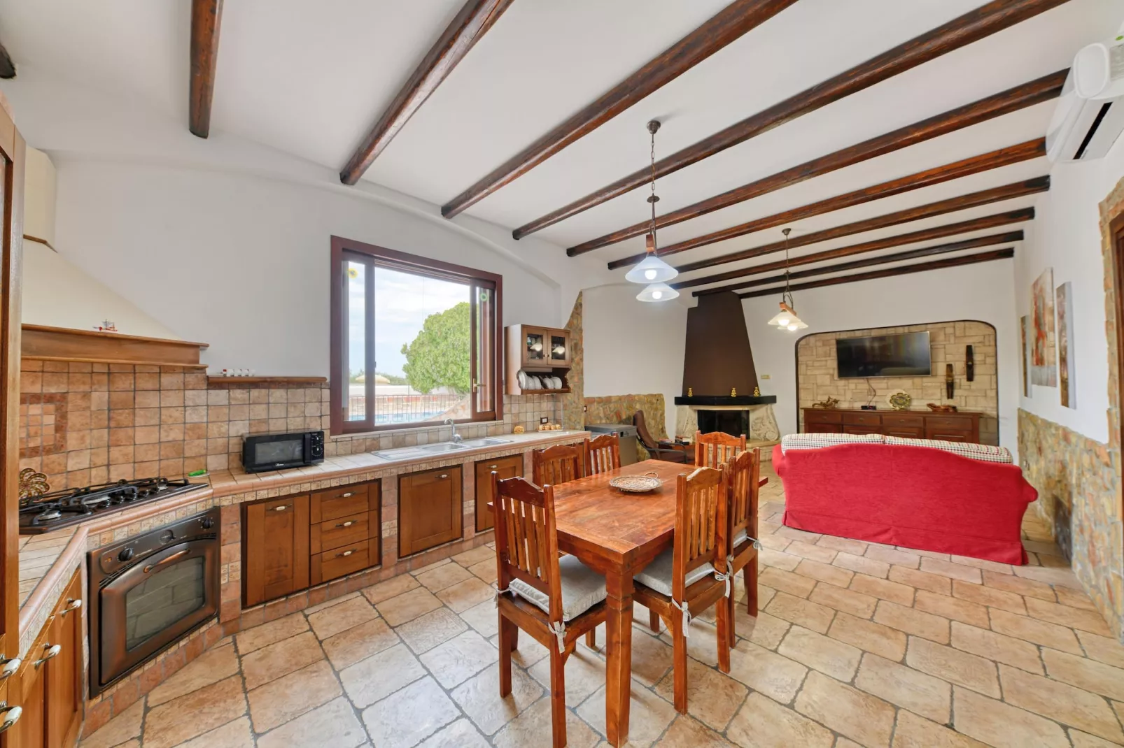 Villa Parisi mit Privatpool Siracusa-Keuken