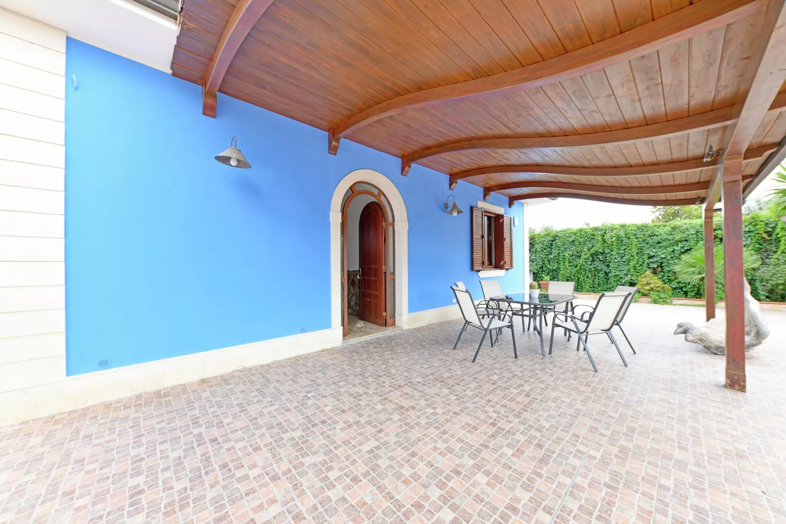 Villa Parisi mit Privatpool Siracusa-Terrasbalkon