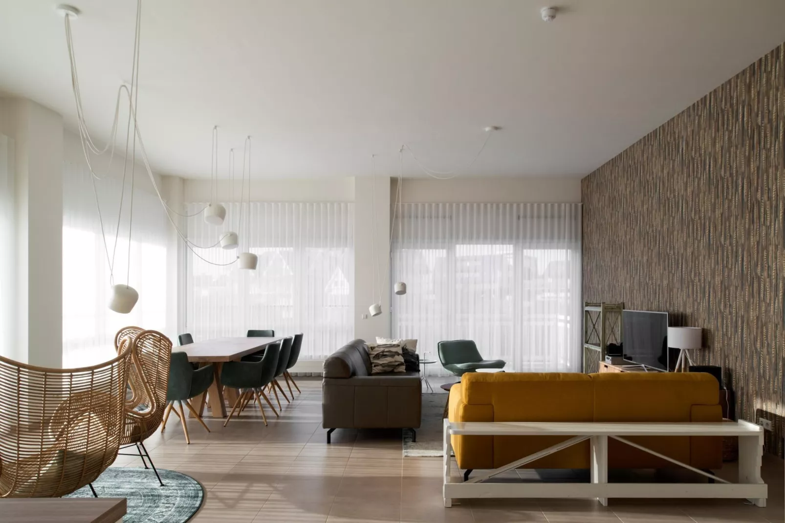 Penthouse Duinhof-Woonkamer