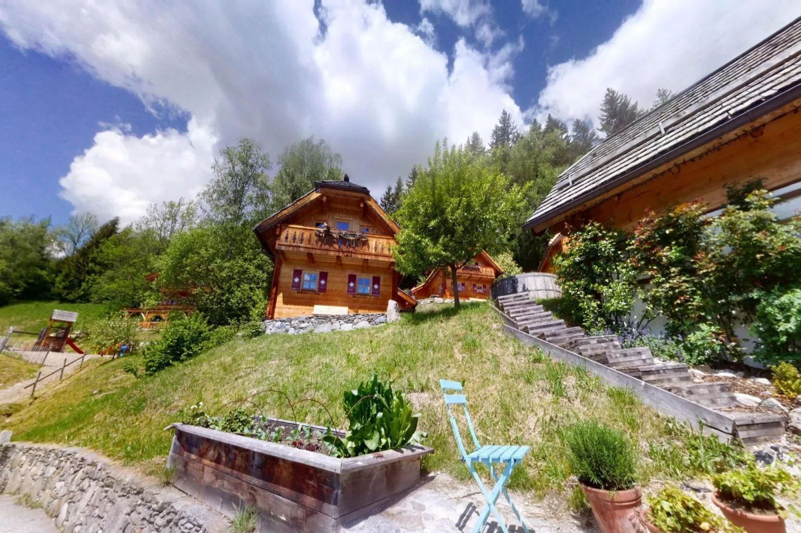 Naturdorf Oberkühnreit-Tuinen zomer