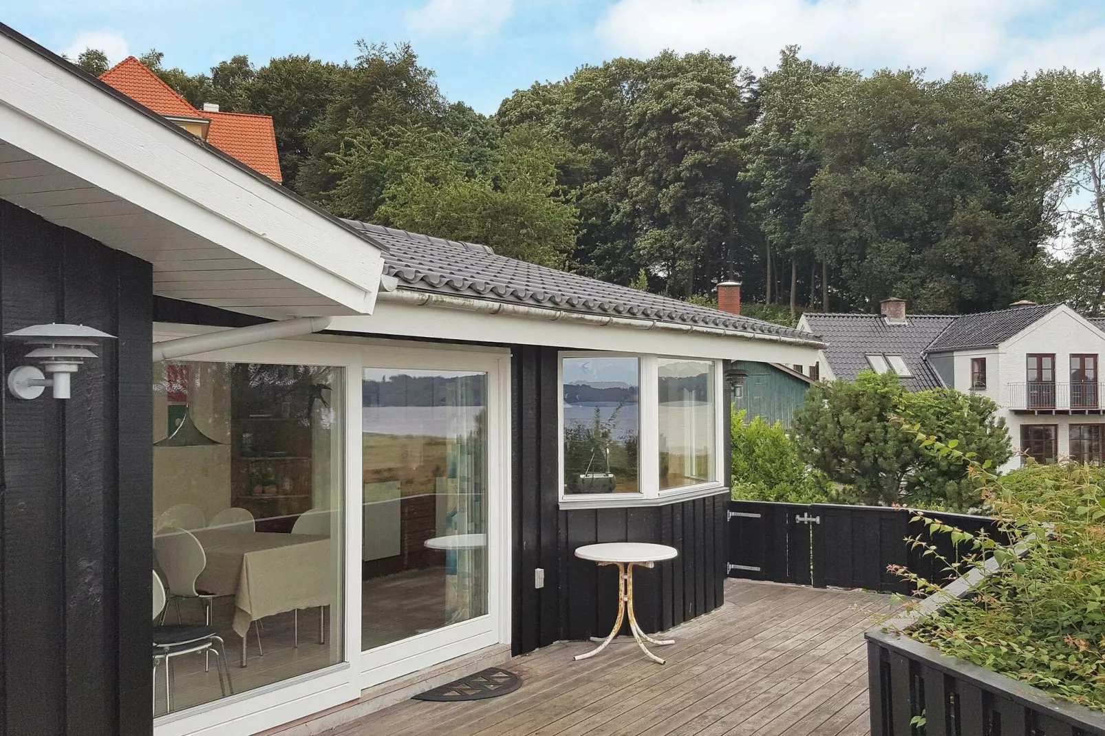 Luxe cottage in Borkop met prachtig uitzicht op zee-Buitenlucht