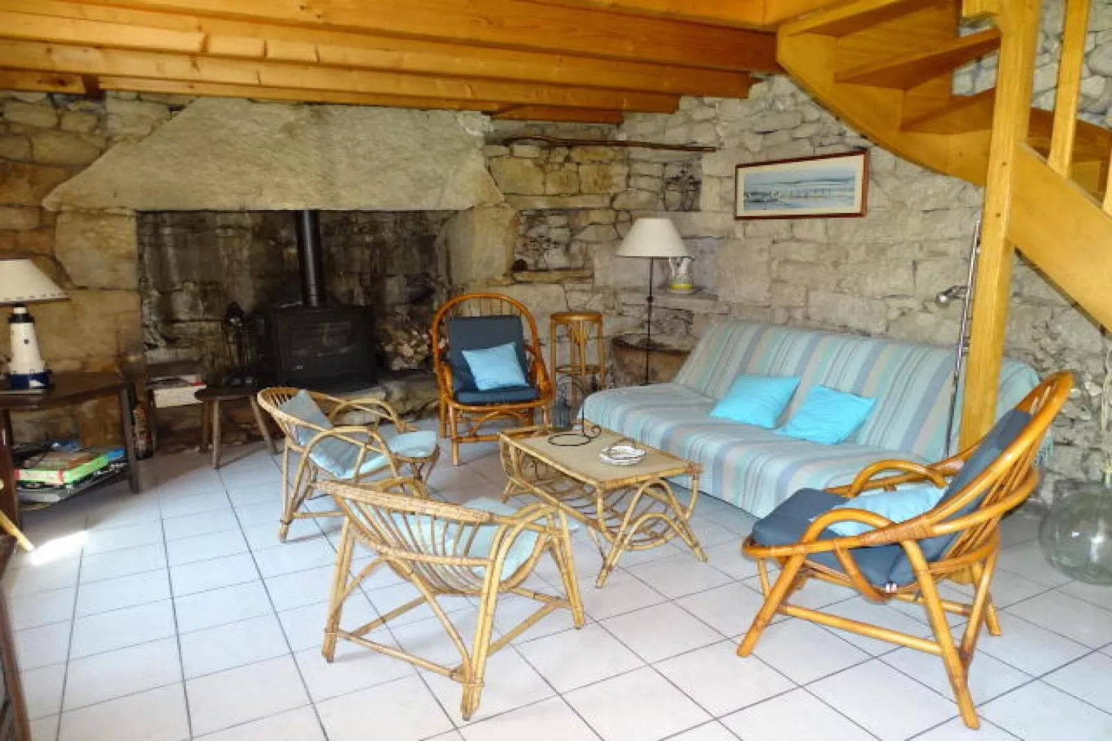 Holiday home Plouhinec-Woonkamer