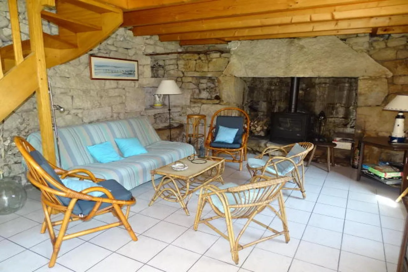 Holiday home Plouhinec-Woonkamer