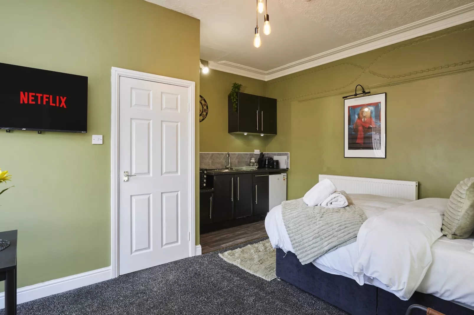 BV Aparthotel Huddersfield Ideal for Business & Leisure Stays-Slaapkamer