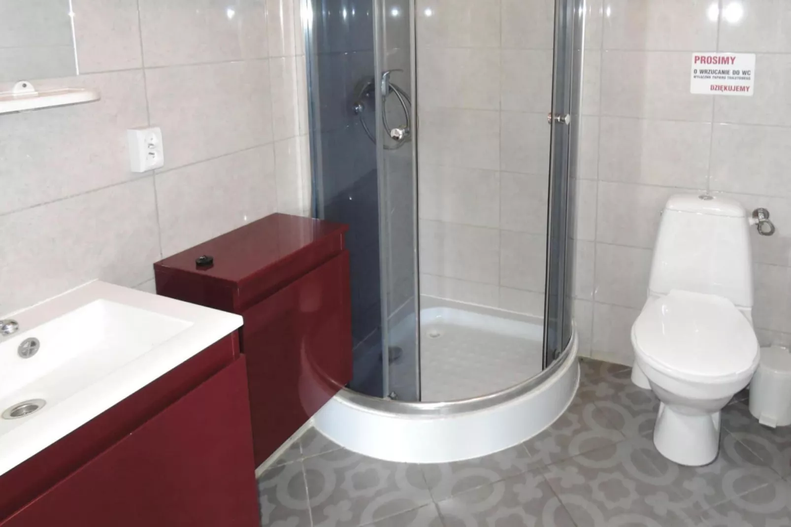 Bungalow Pod lipą Wrzosowo-Badkamer