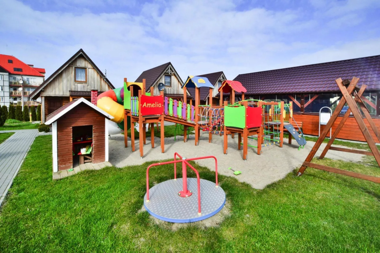 Domek piętrowy TYP C Ustronie Morskie-Parkfaciliteiten