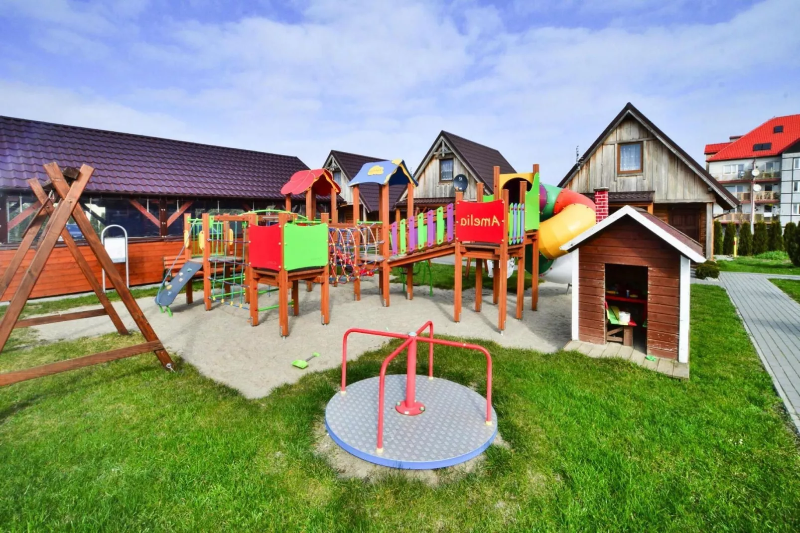 Domek piętrowy TYP C Ustronie Morskie-Parkfaciliteiten