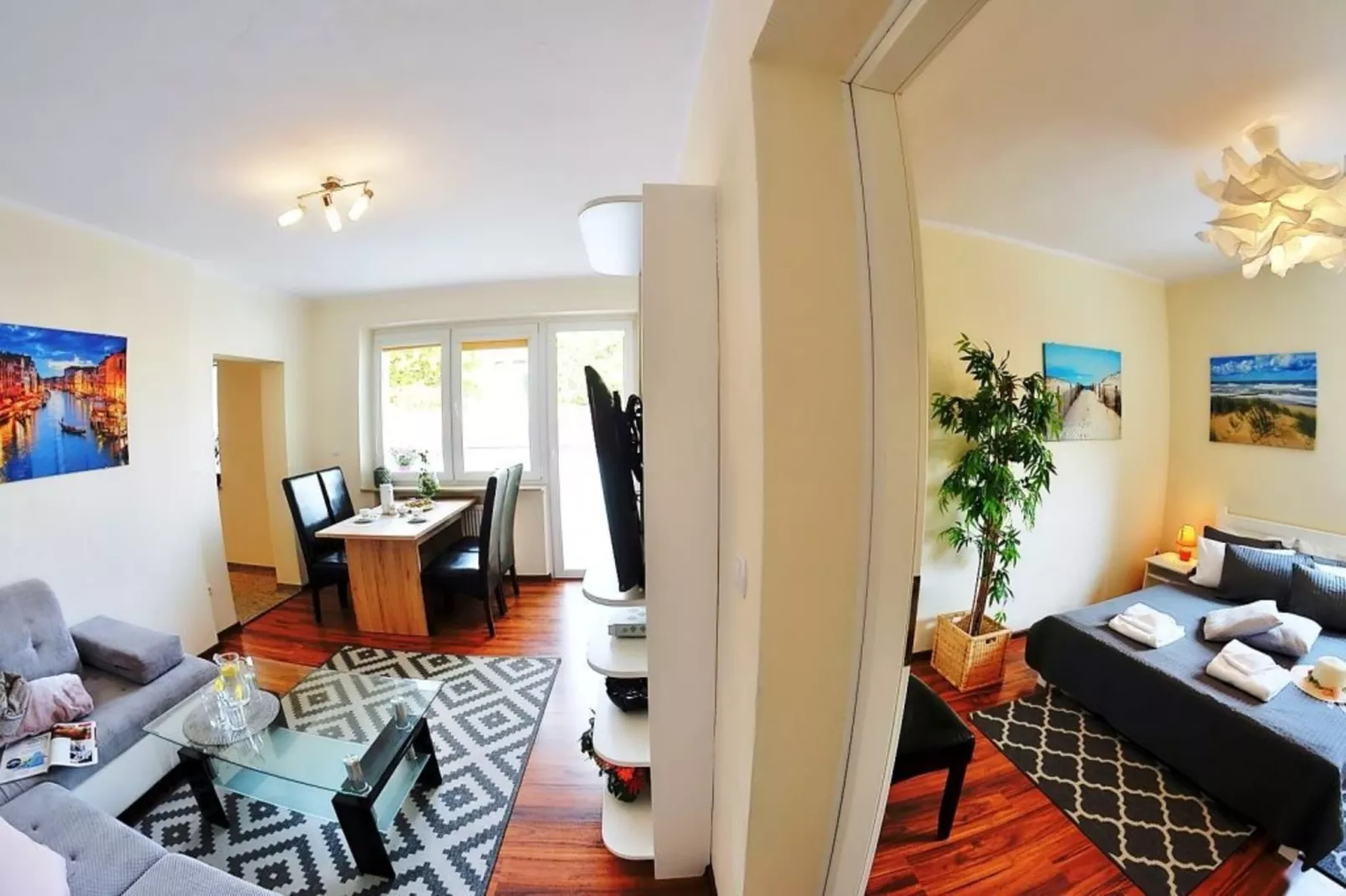 Apartament nr 5 57qm Ustronie Morskie-Woonkamer