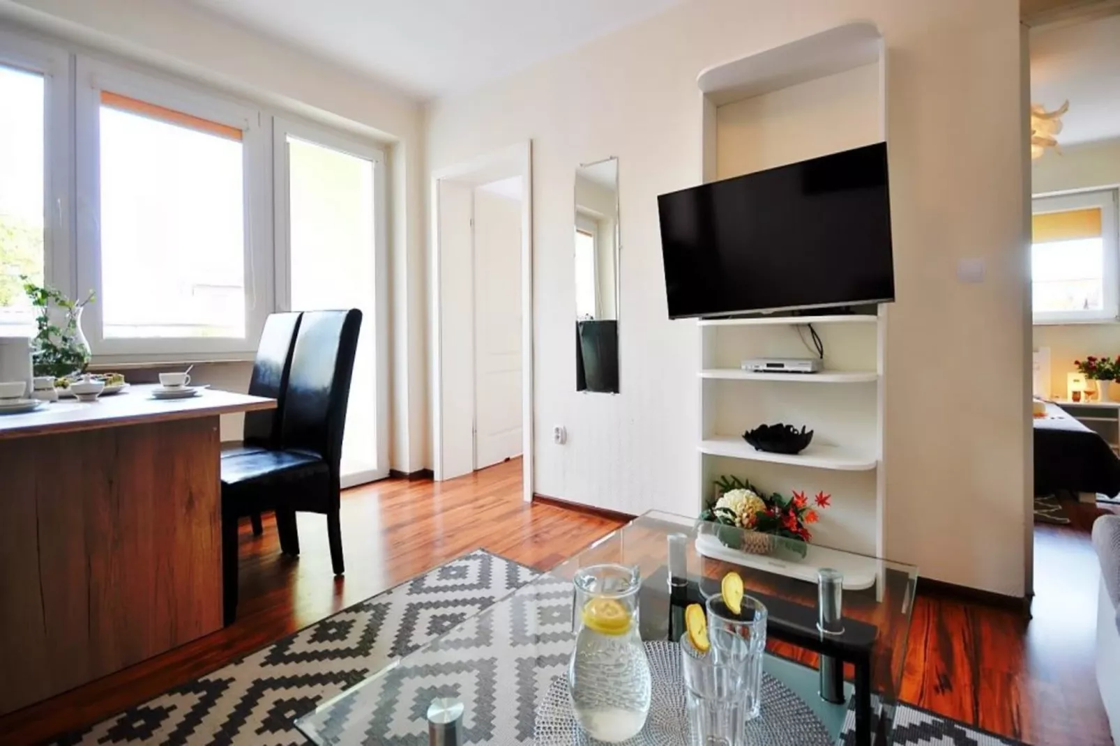 Apartament nr 5 57qm Ustronie Morskie-Woonkamer