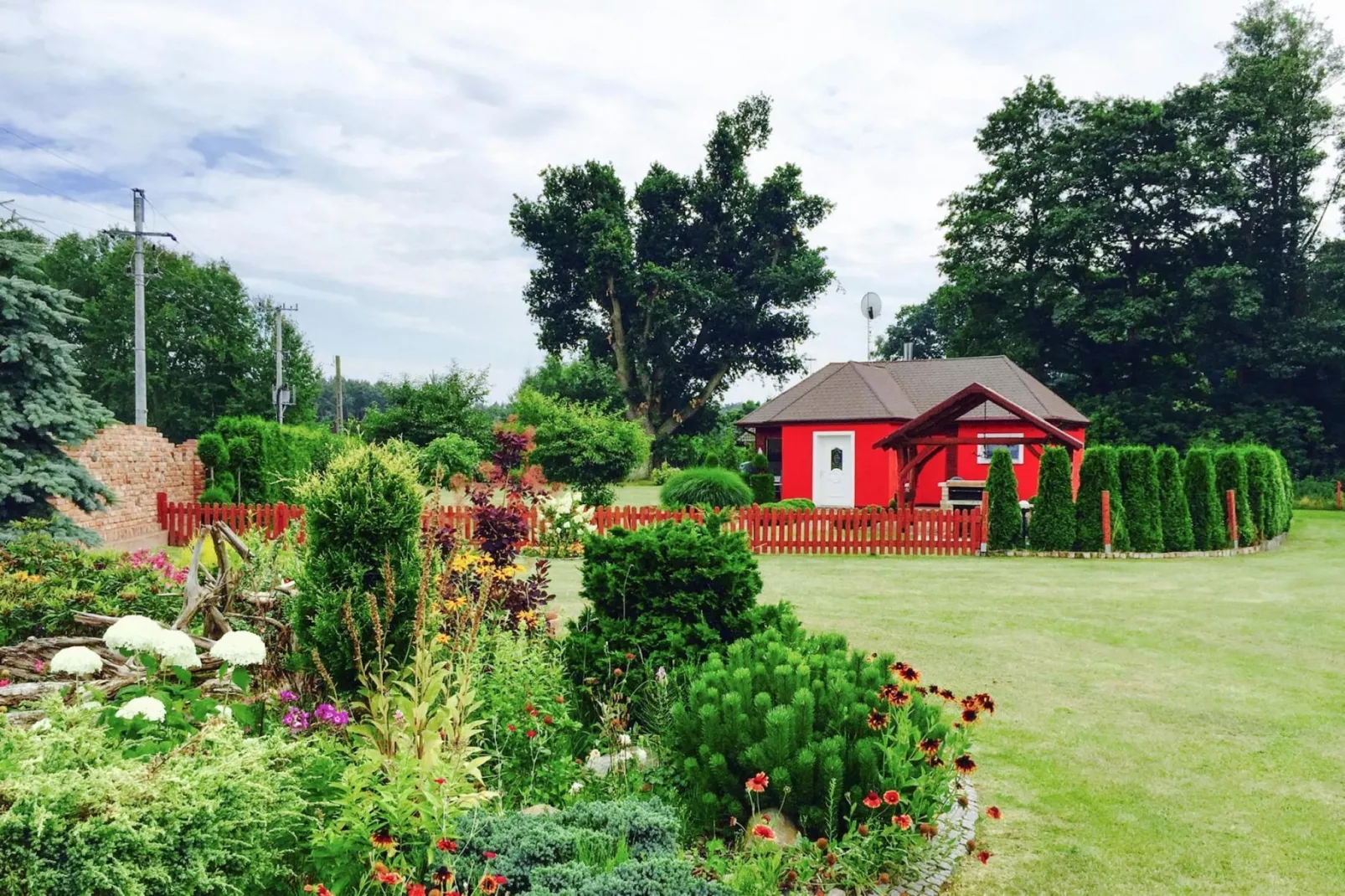 Holiday home Nowe Warpno Chick-Tuinen zomer