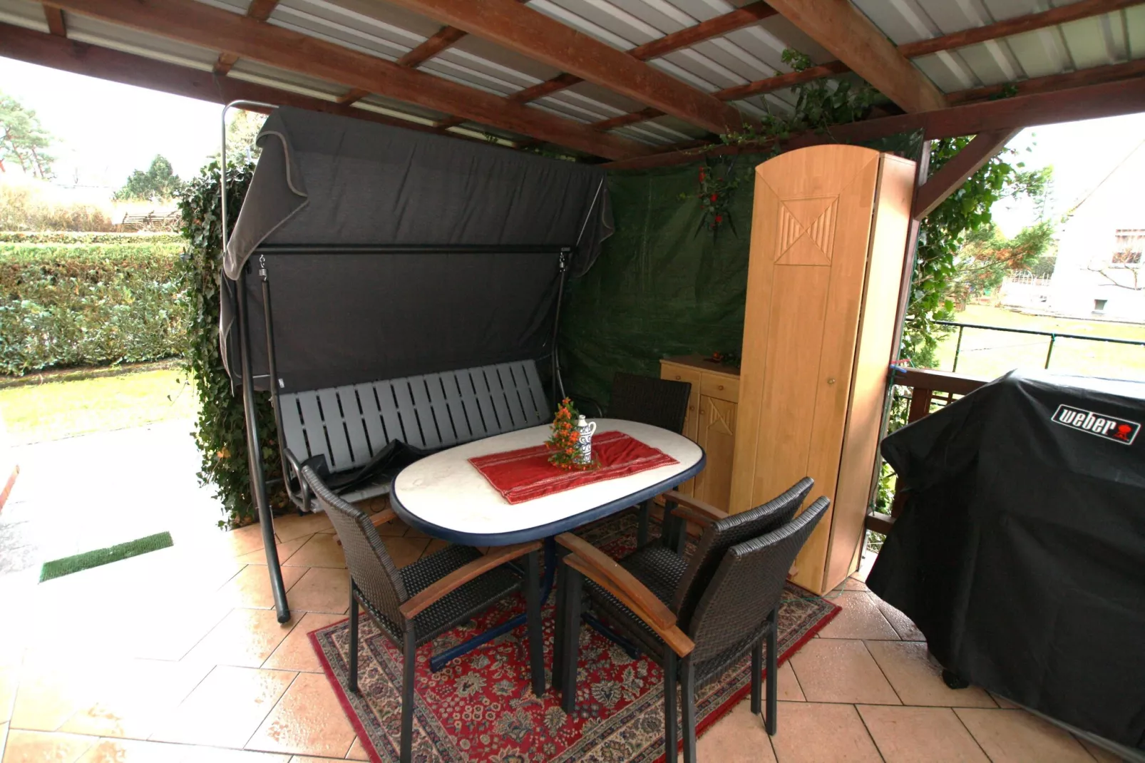 Ferienhäuschen in Schwerin-Terrasbalkon