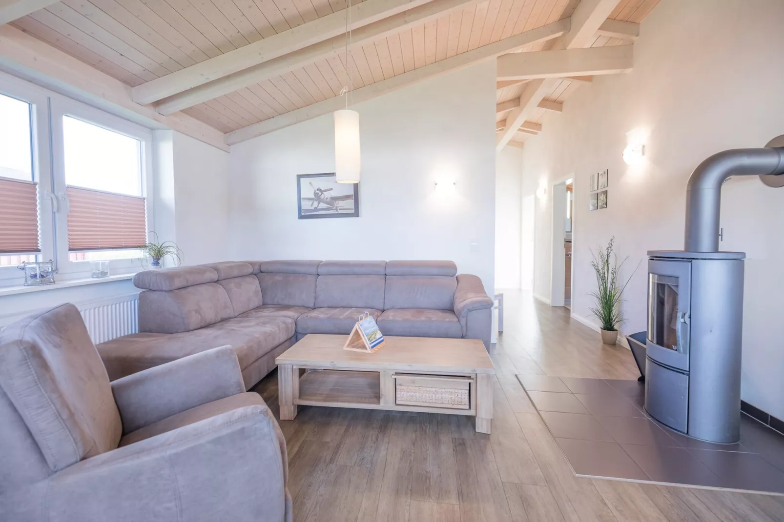 Ferienhaus Föhr-Woonkamer