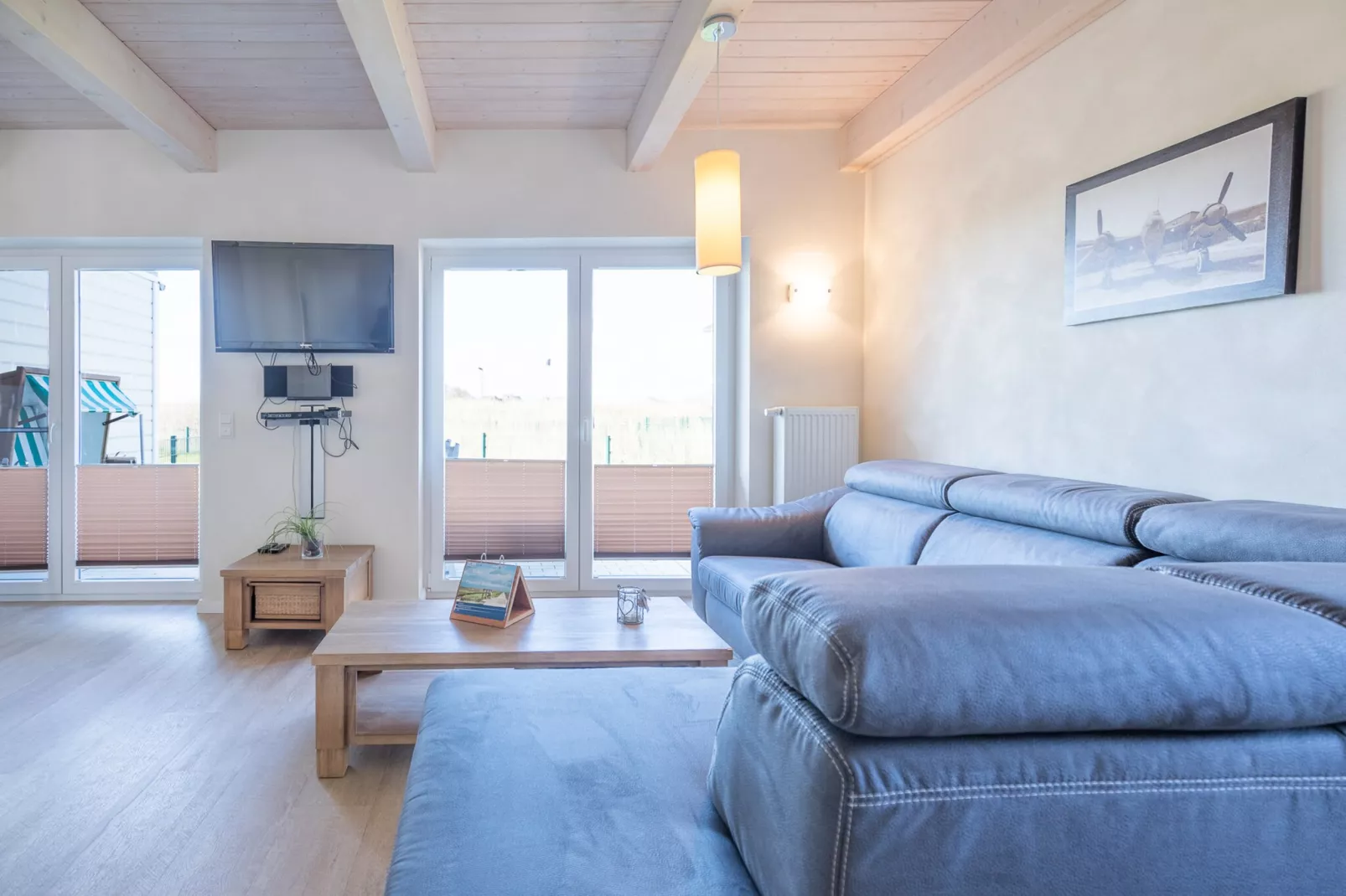 Ferienhaus Föhr-Woonkamer
