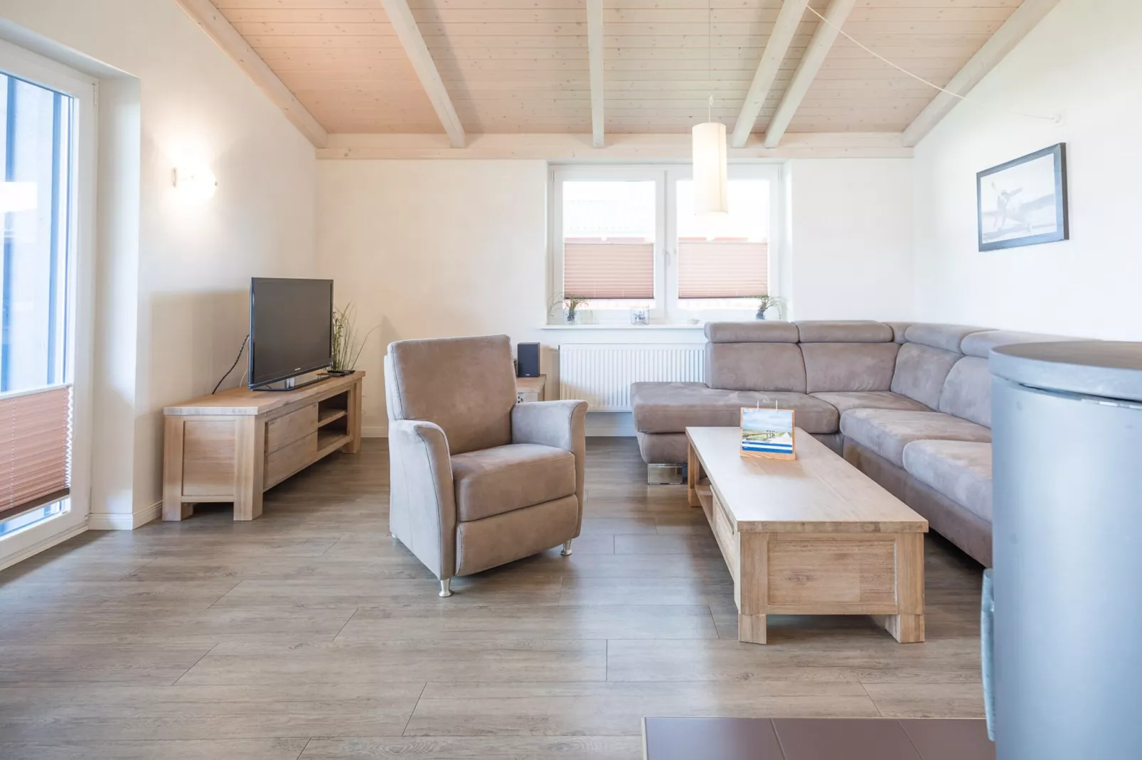 Ferienhaus Föhr-Woonkamer