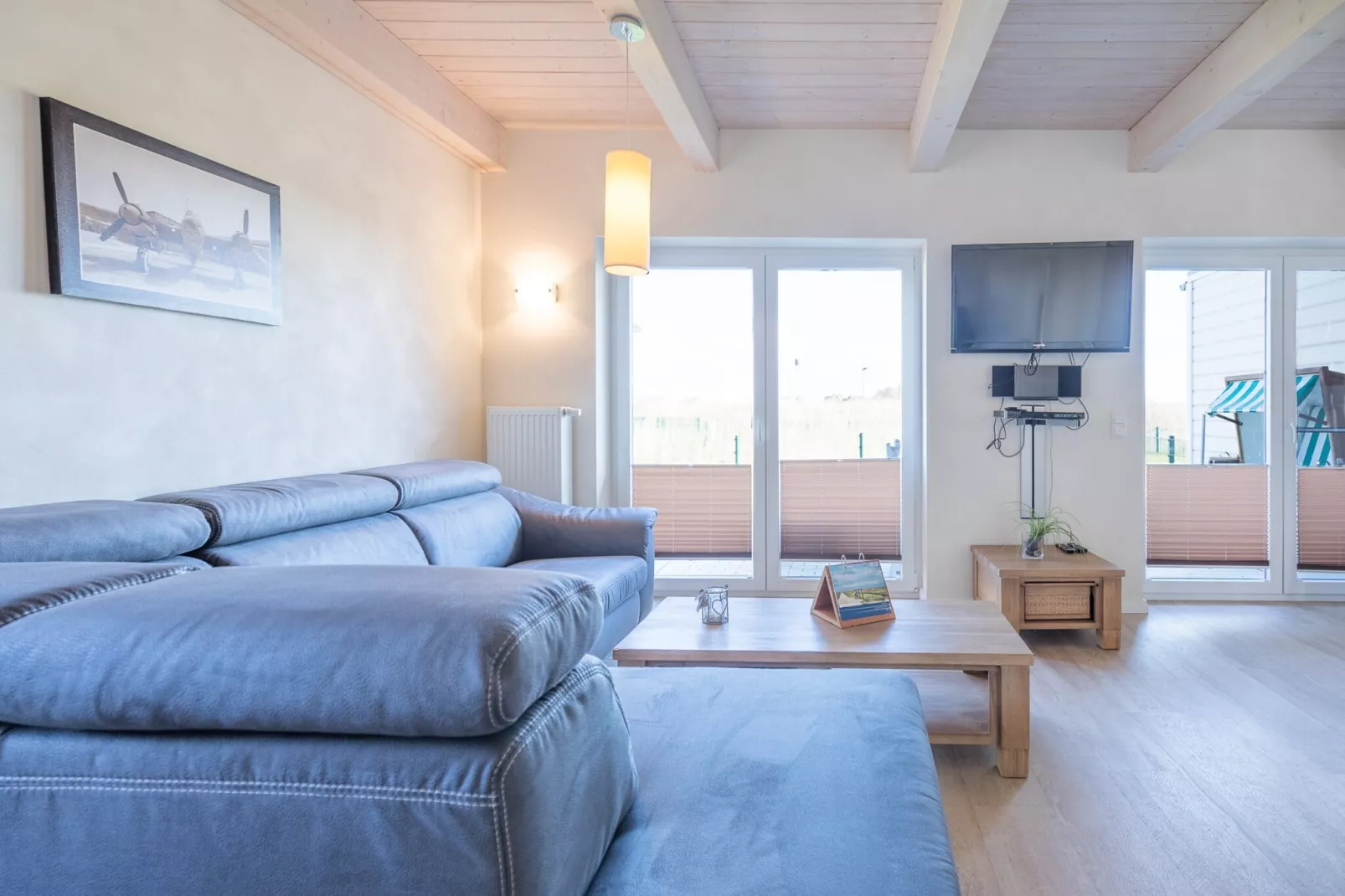 Ferienhaus Föhr-Woonkamer