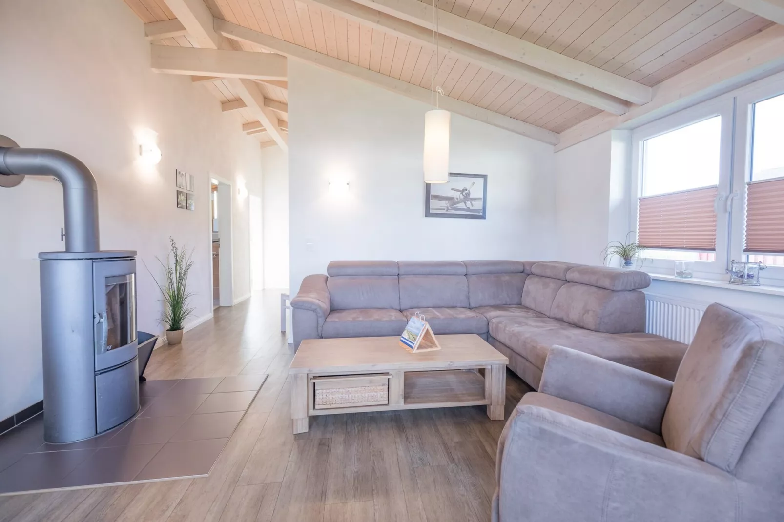 Ferienhaus Föhr-Woonkamer