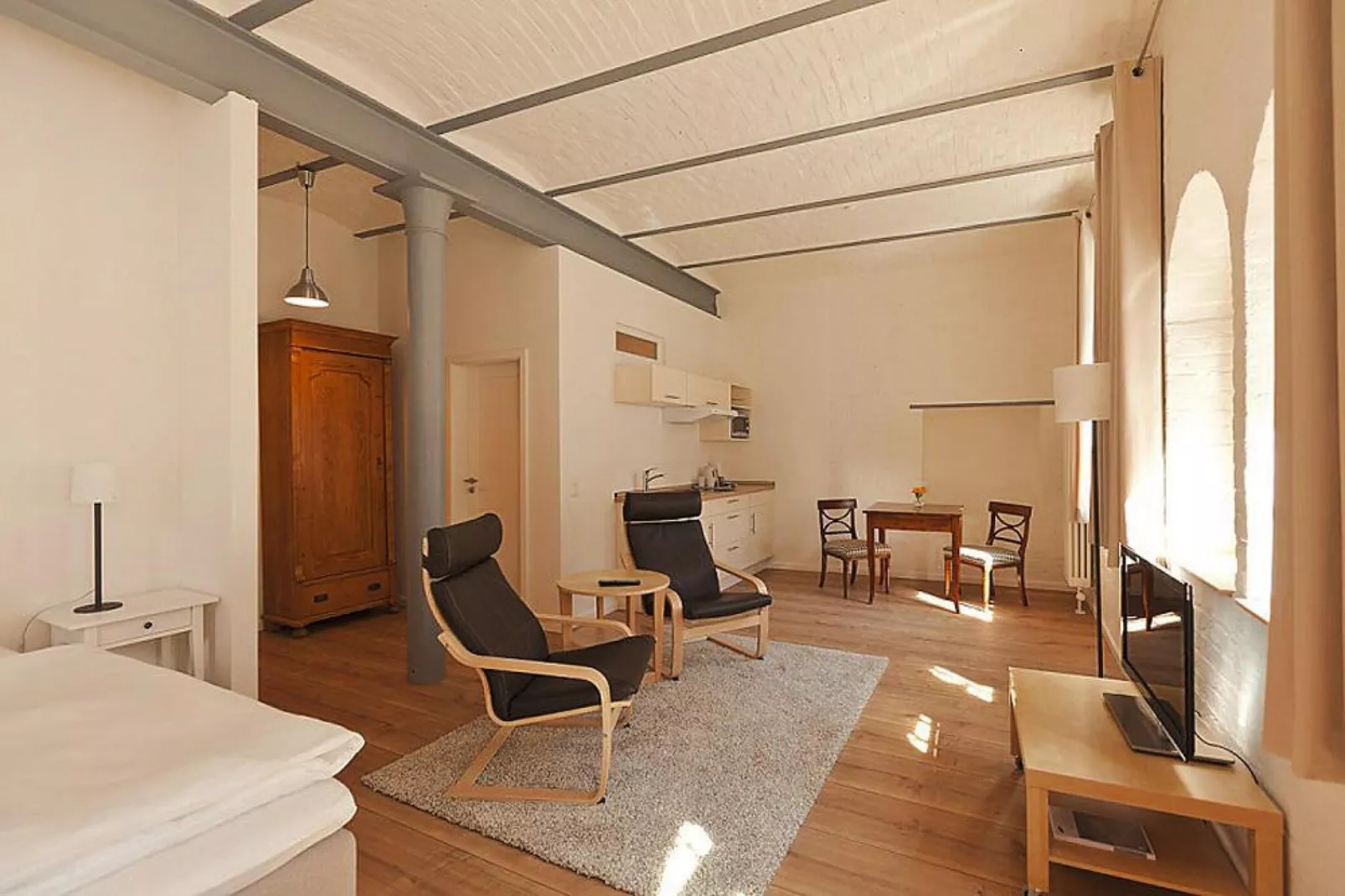 Appartements im Sudhaus / Studio 35-40 m²-Woonkamer