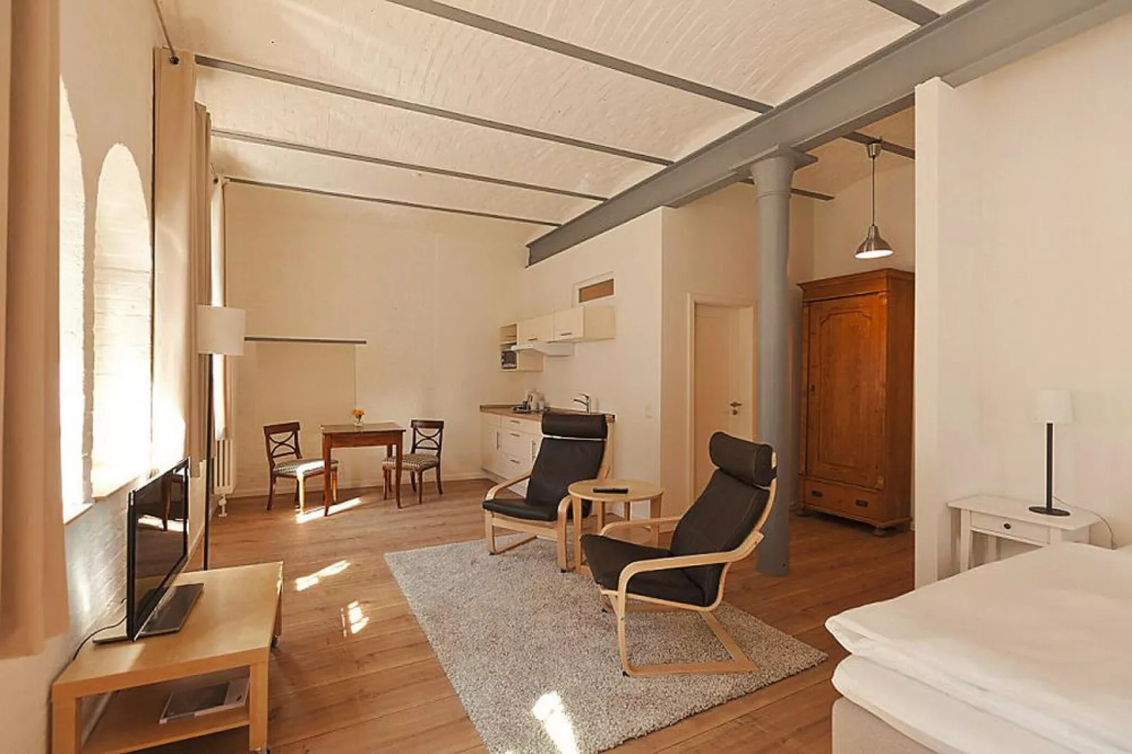 Appartements im Sudhaus / Studio 35-40 m²-Woonkamer