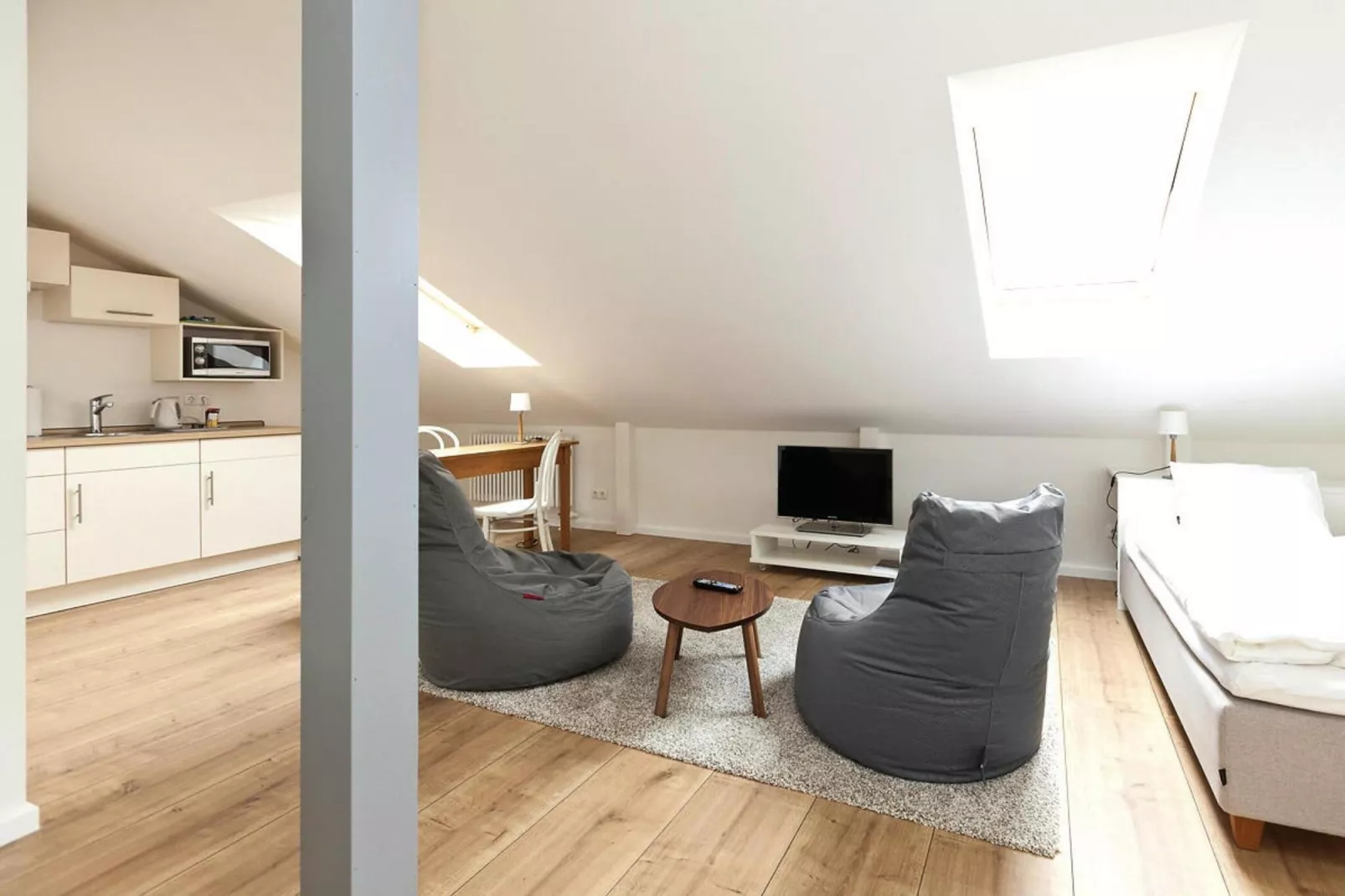 Appartements im Sudhaus / Studio 35-40 m²-Woonkamer