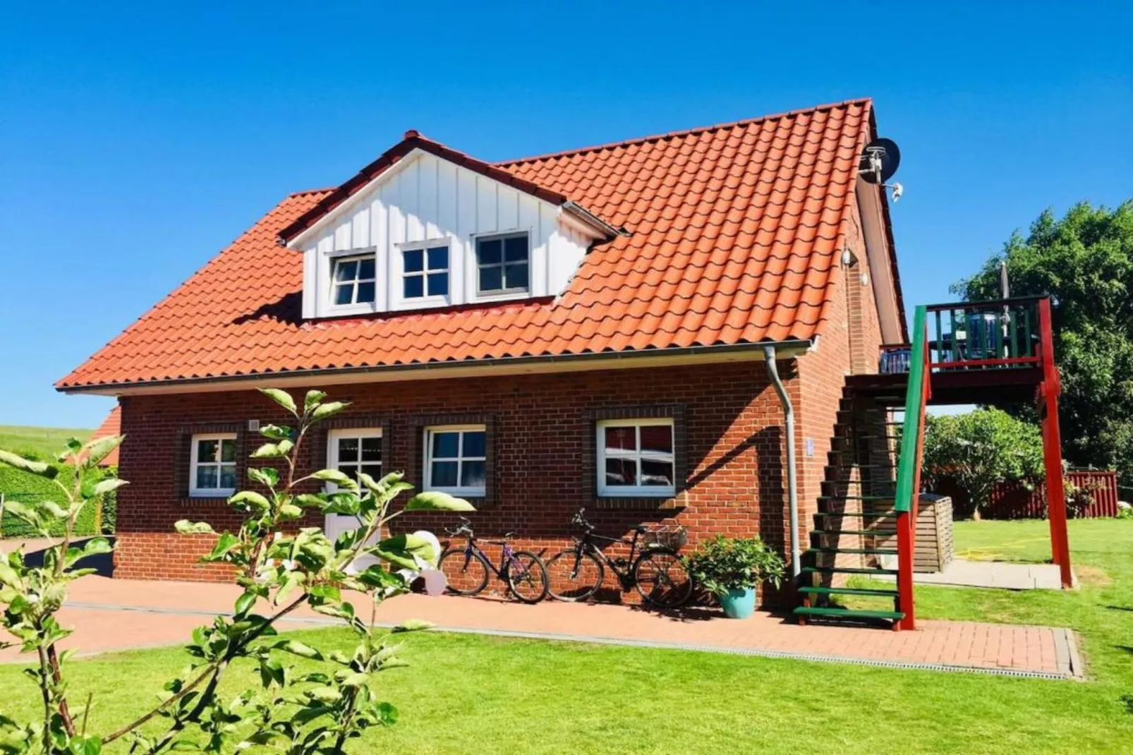 Gemütliche Nordsee-Wohnung in Neßmersiel mit Garten und Feldblick-Gebieden zomer 5km