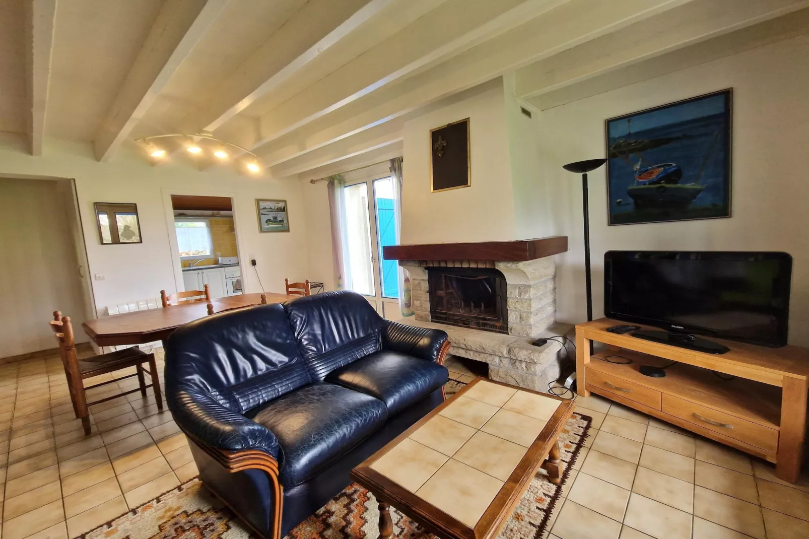 Maison de vacances avec jardin Pordic-Woonkamer
