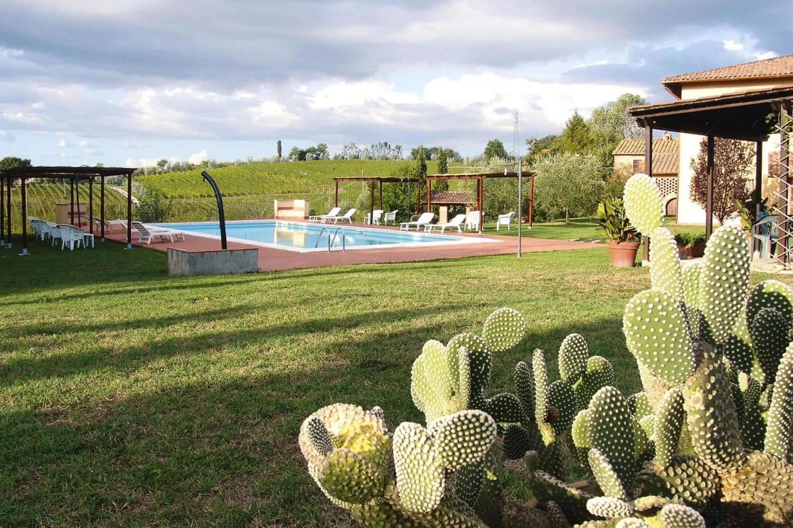 Agri-tourism Poggio al Sole Vinci Type Margherita-Margherita-Tuinen zomer
