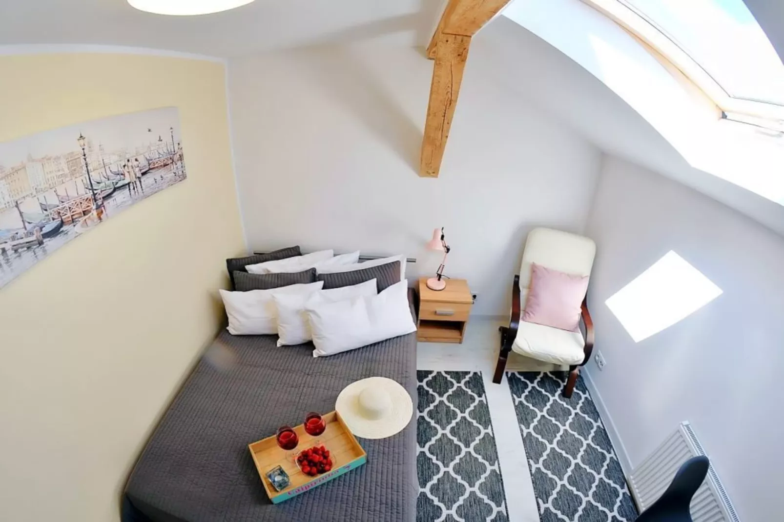 	Studio 2-osobowe nr 2 17 m2 na poddaszu Ustronie Morskie-Slaapkamer