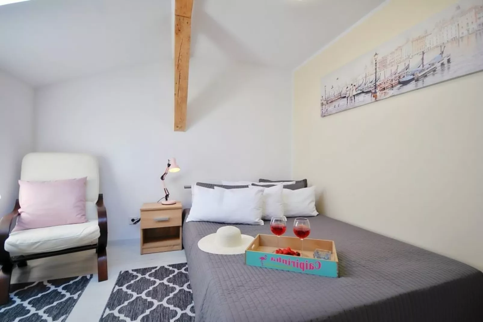 	Studio 2-osobowe nr 2 17 m2 na poddaszu Ustronie Morskie-Slaapkamer