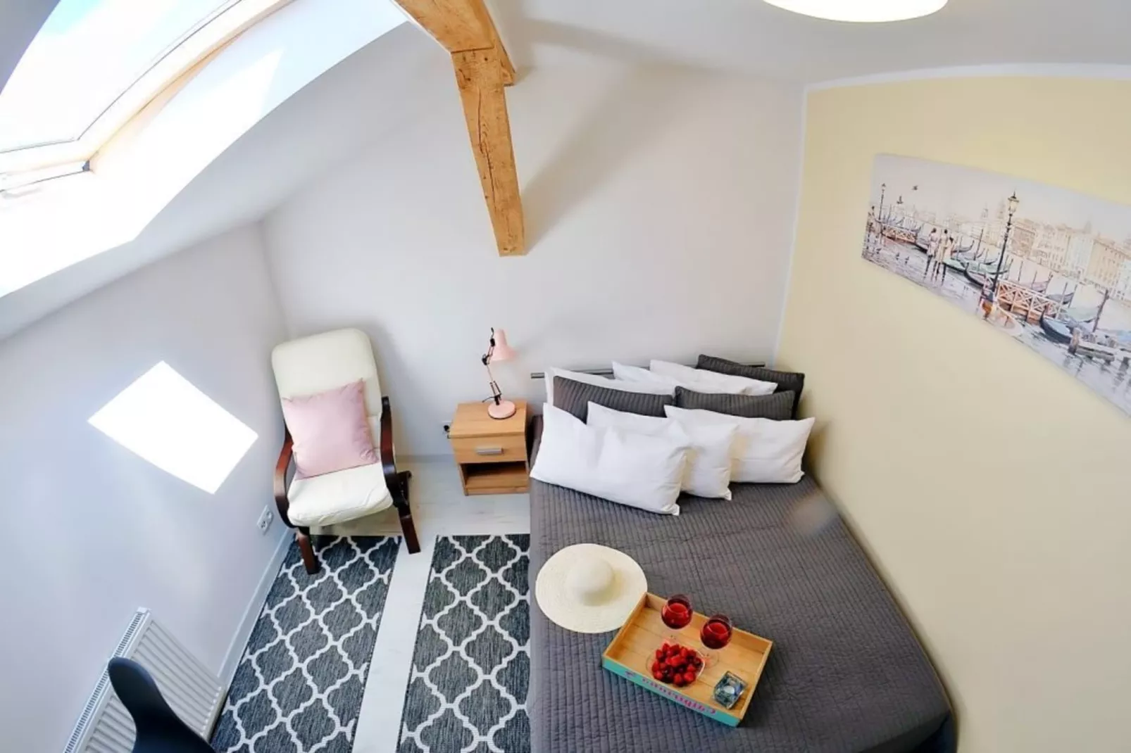 	Studio 2-osobowe nr 2 17 m2 na poddaszu Ustronie Morskie-Slaapkamer