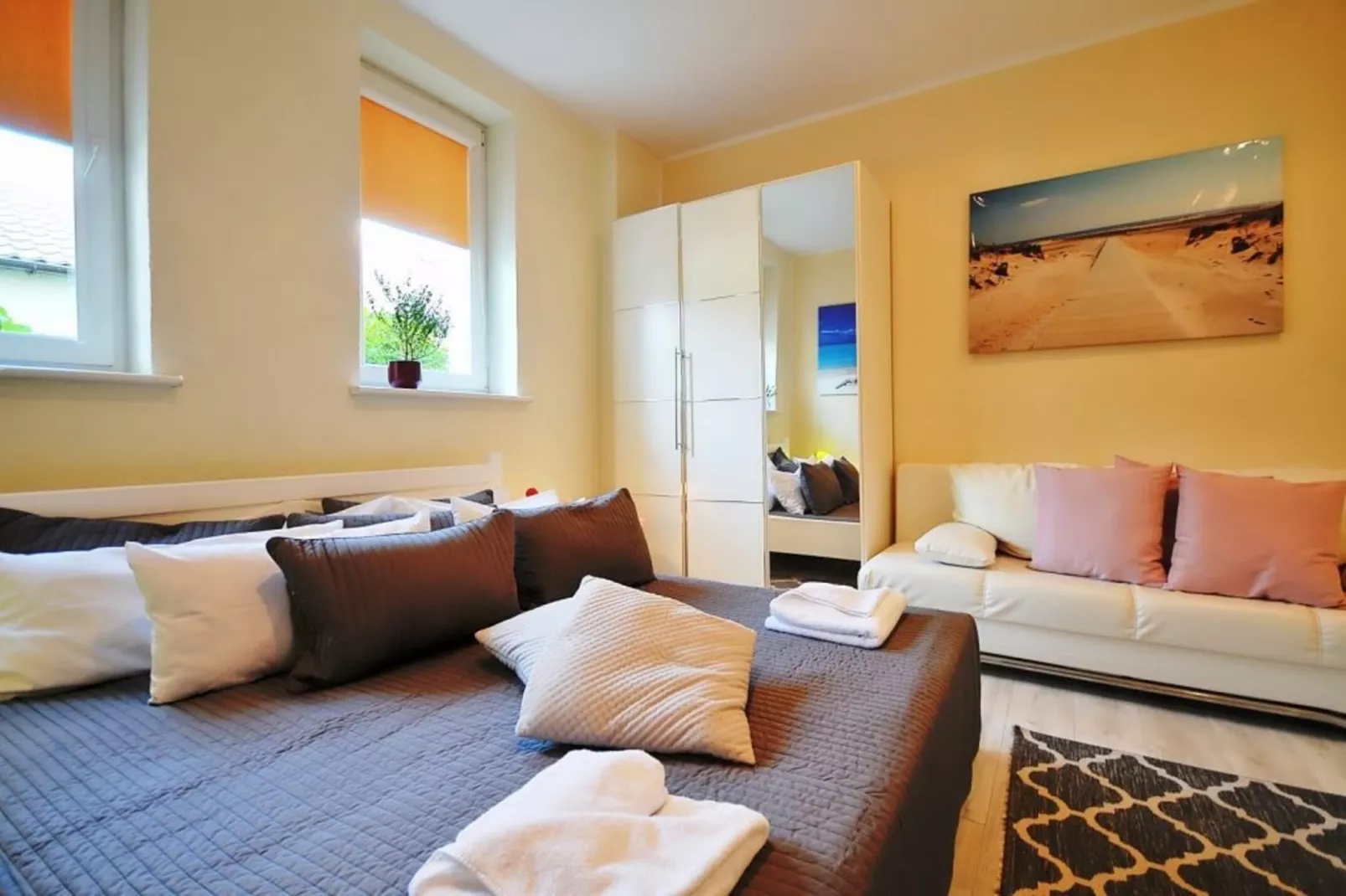 Apartament nr 2 50 qm parter Ustronie Morskie-Slaapkamer