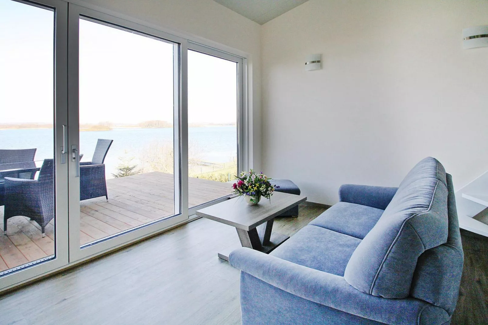 Ferienhaus Seeblick 60 qm-Woonkamer