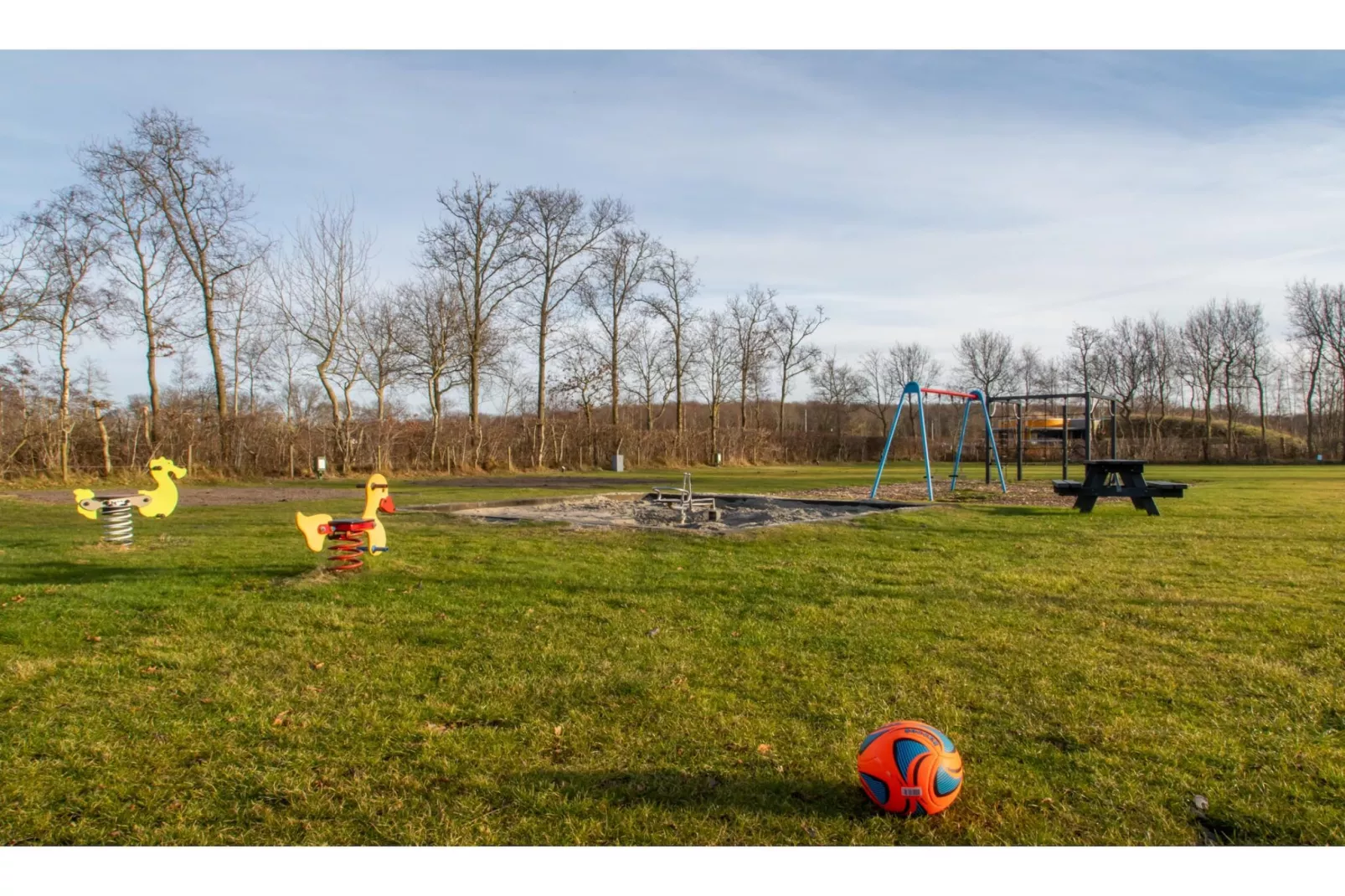 Chalet - Camping de Duinhoeve 'Bosdier'-Buitenkant zomer