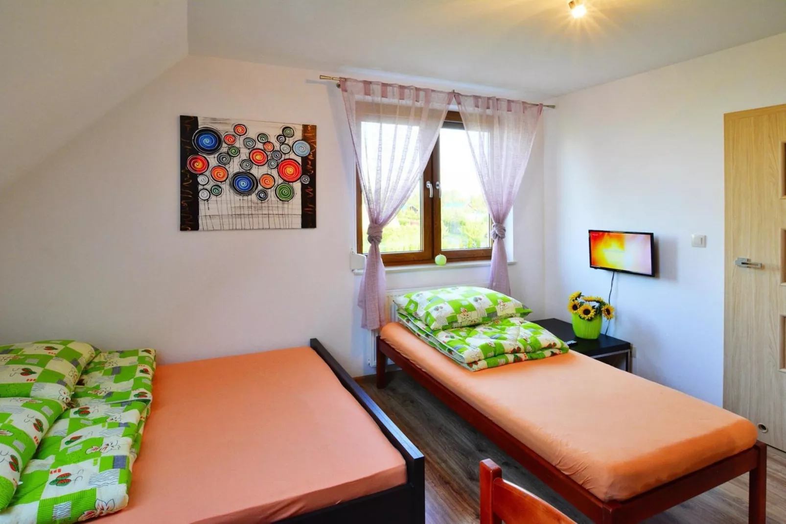 	Apartament 75 m2 dla 6 osób Sarbinowo-Slaapkamer
