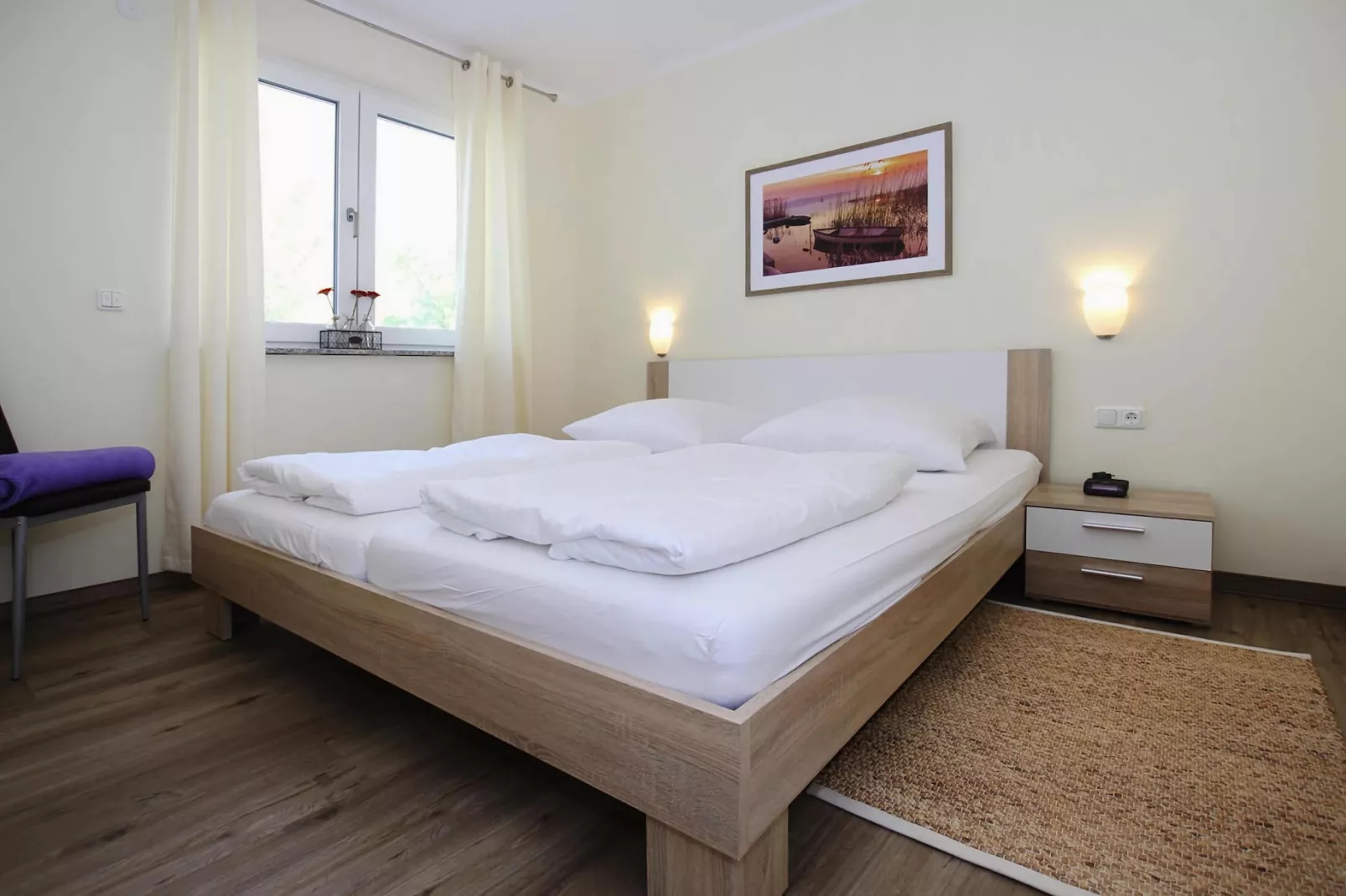 Appartement Hafenflair / Haus 1 EG-Wohnung 1 3 Pers-Slaapkamer