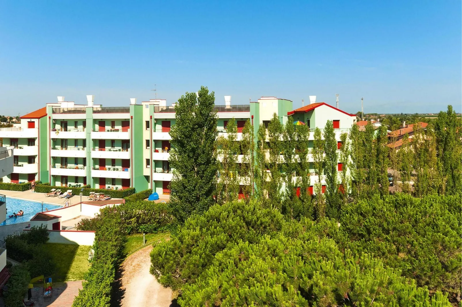 Residence Roberta, Caorle-Trilocale-Superior-Buitenkant zomer