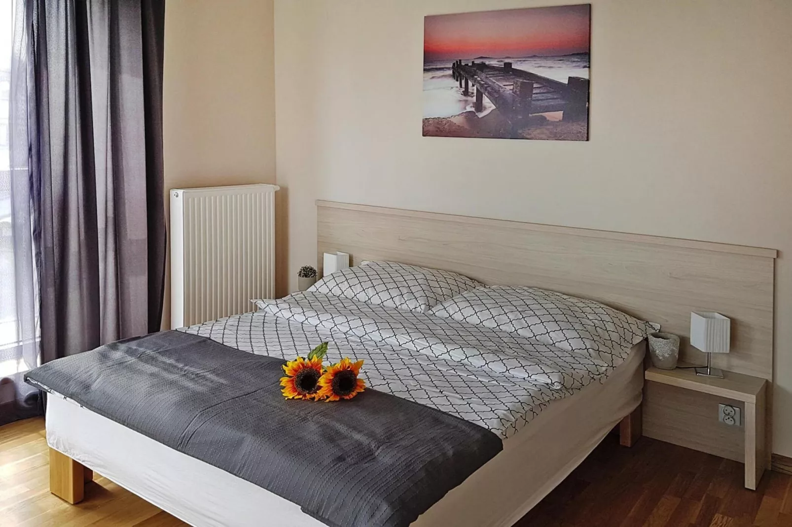 Modern apartment in Miedzyzdroje 100m from the sea 55 qm Typ A App-Slaapkamer