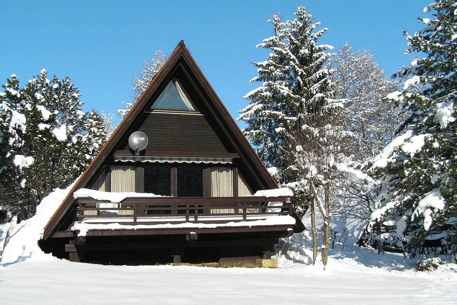 Holiday village Vorauf, Siegsdorf-Typ B, Ferienhaus Typ Oslo, 81 qm-Exterieur winter