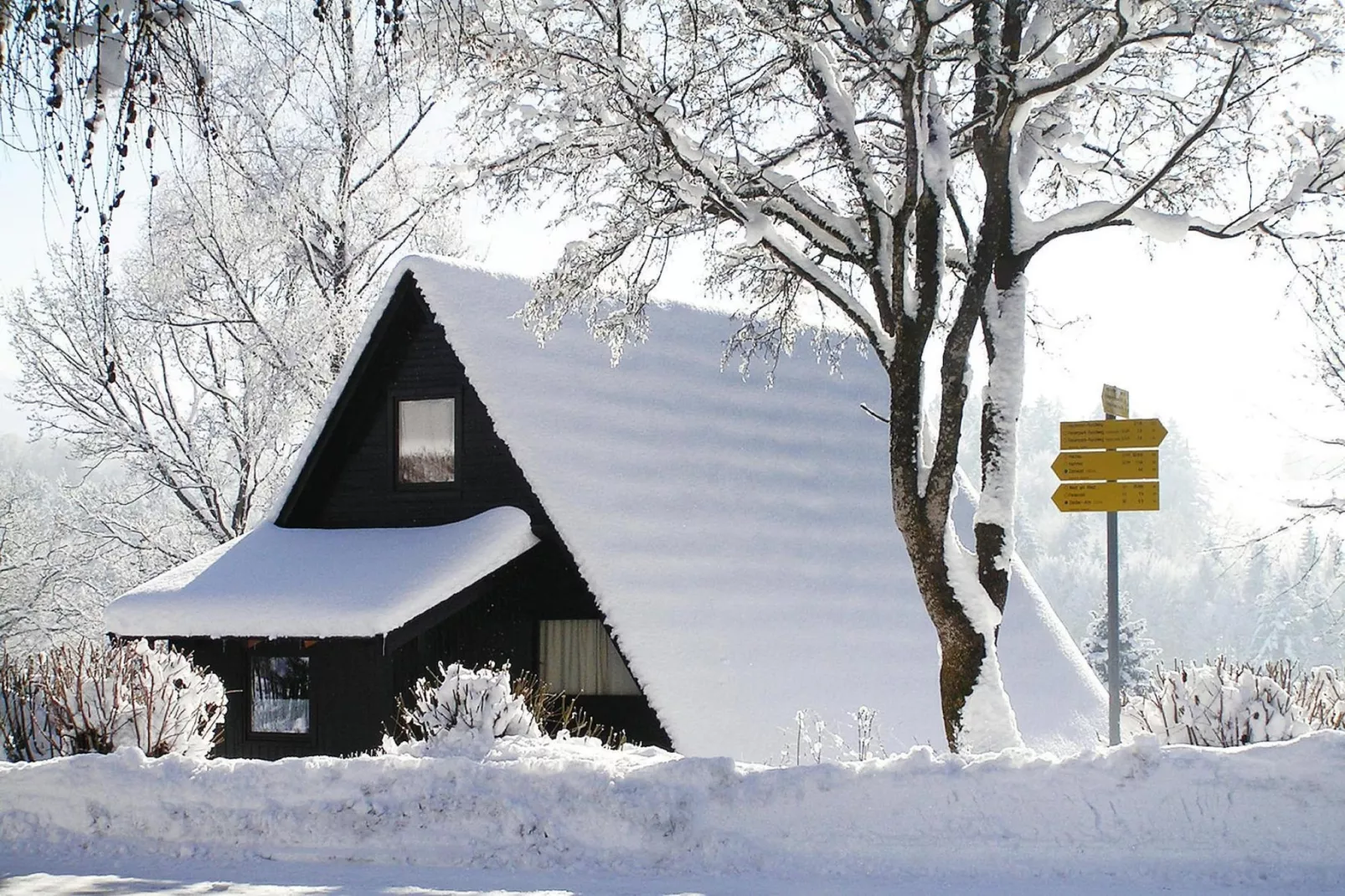 Holiday village Vorauf, Siegsdorf-Typ B, Ferienhaus Typ Oslo, 81 qm-Exterieur winter