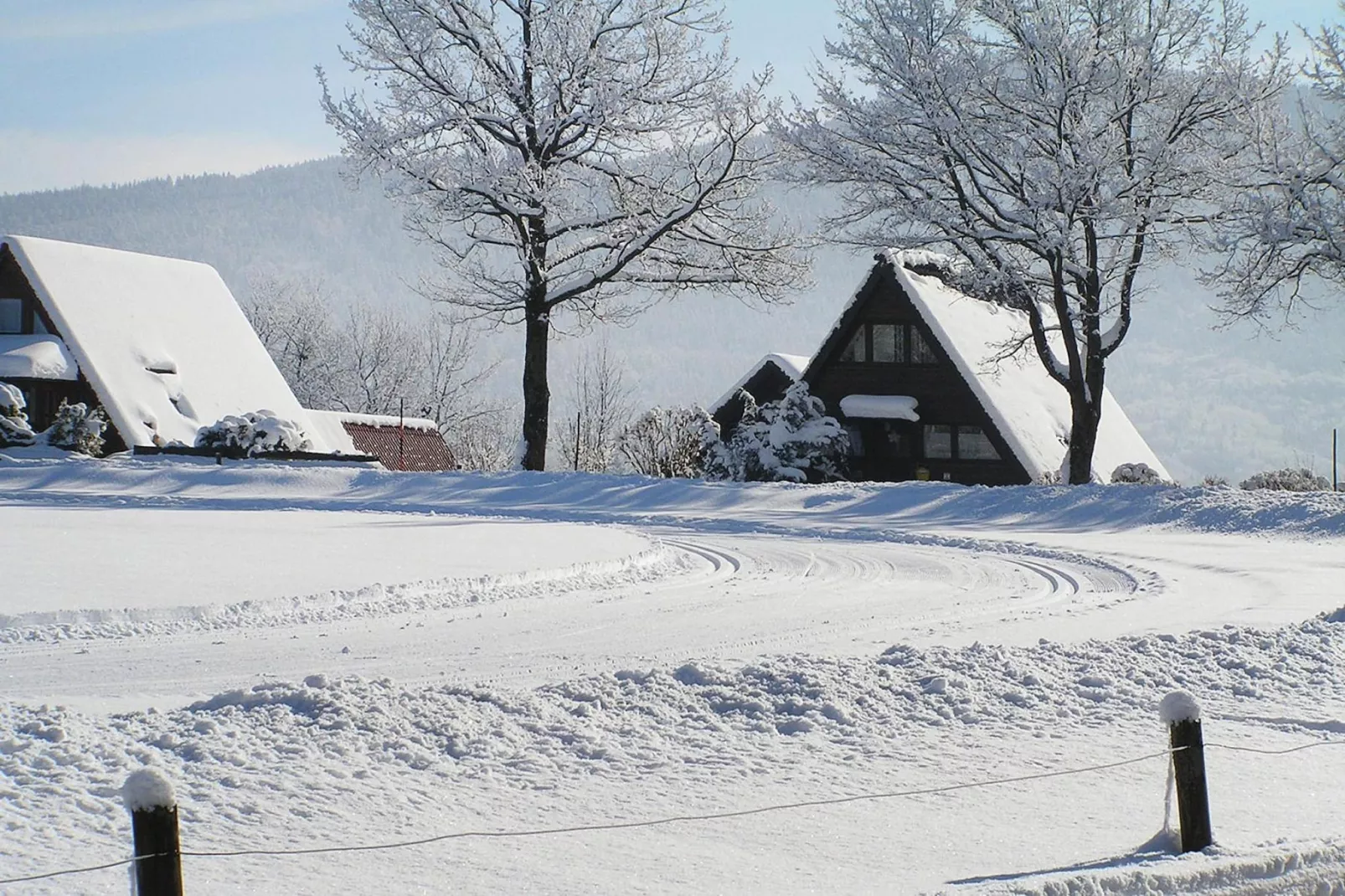 Holiday village Vorauf, Siegsdorf-Typ B, Ferienhaus Typ Oslo, 81 qm-Gebied winter 1km
