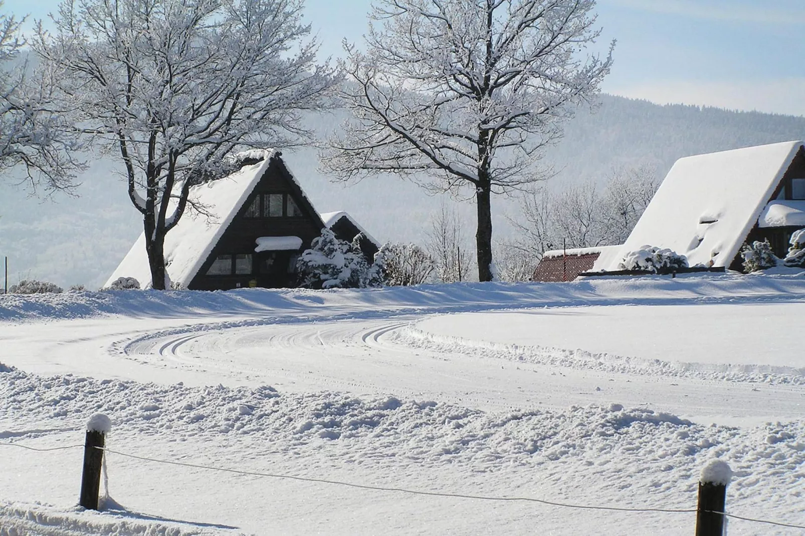 Holiday village Vorauf, Siegsdorf-Typ B, Ferienhaus Typ Oslo, 81 qm-Gebied winter 1km