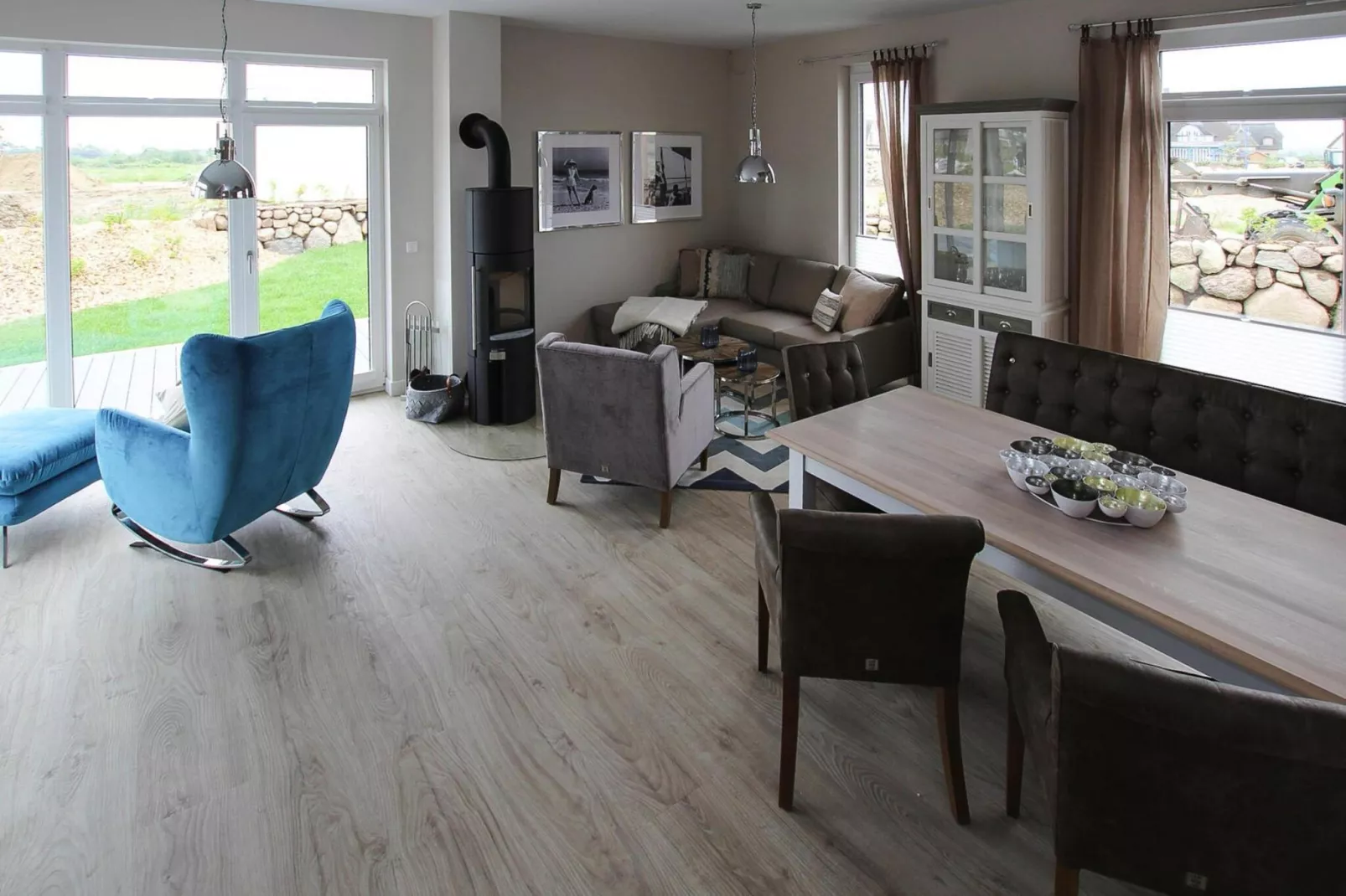 Ferienhaus Fiete Dranske-Eetkamer