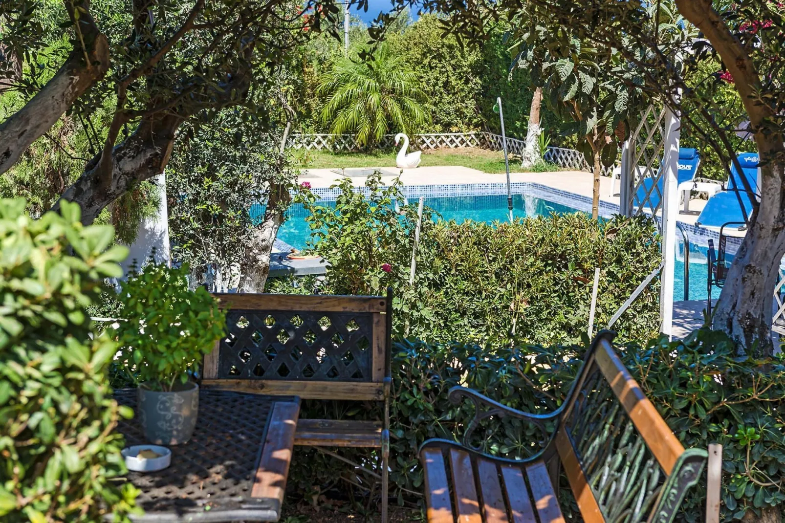 Holiday home, Marathokefala bei Kolimbari-Villa Marilena, ca. 100 qm, 6 pax-Tuinen zomer
