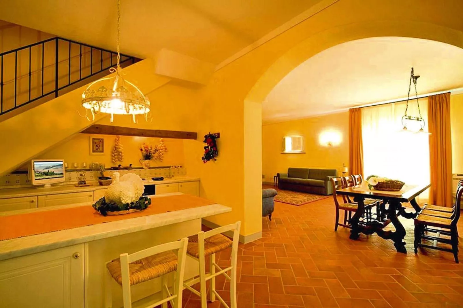 Ferienanlage Borgo della Meliana Gambassi Terme Typ Trilo Superior-Woonkamer