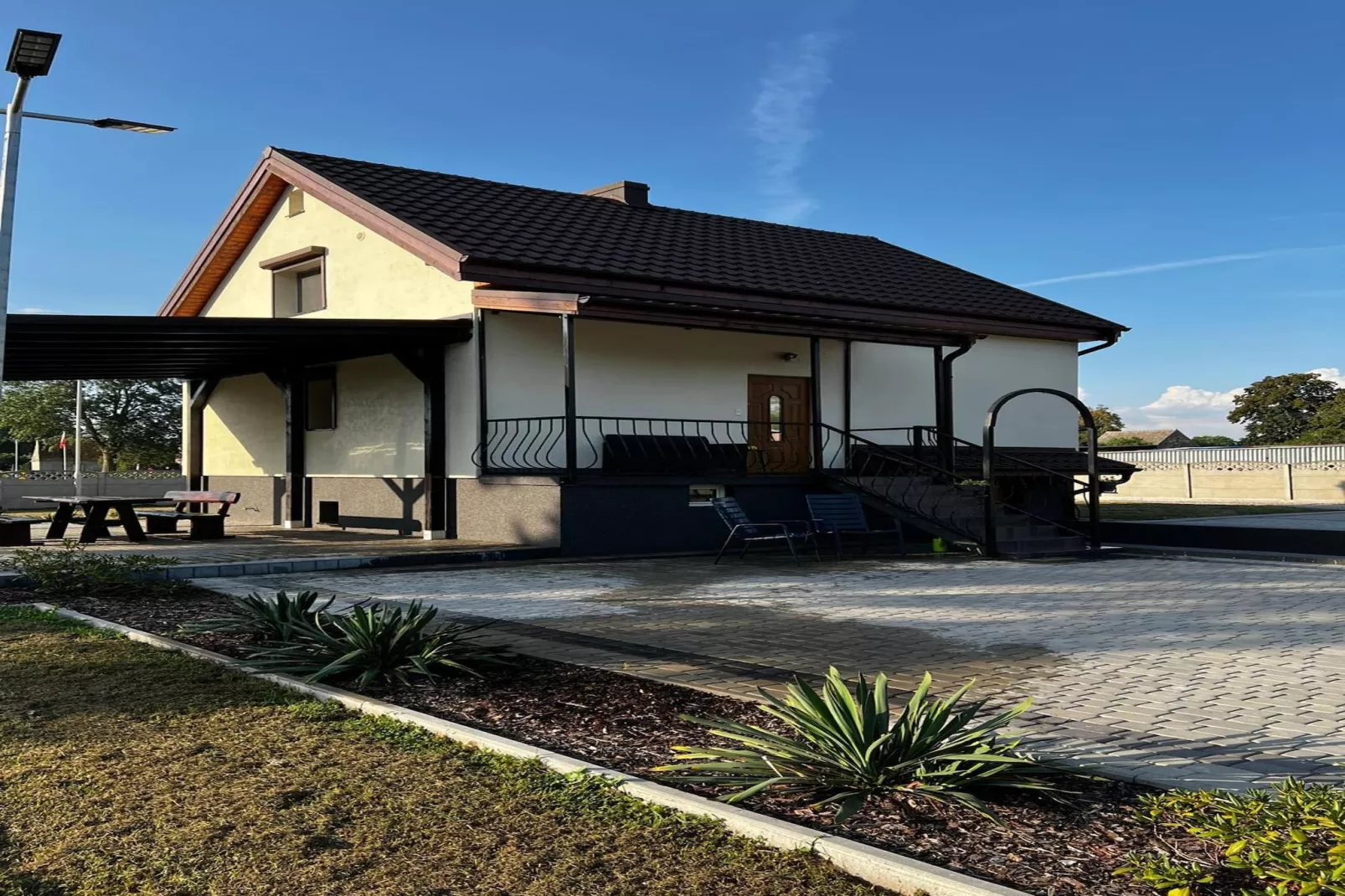 Ferienhaus Panorama in Kopice bei Stepnica-Buitenkant zomer